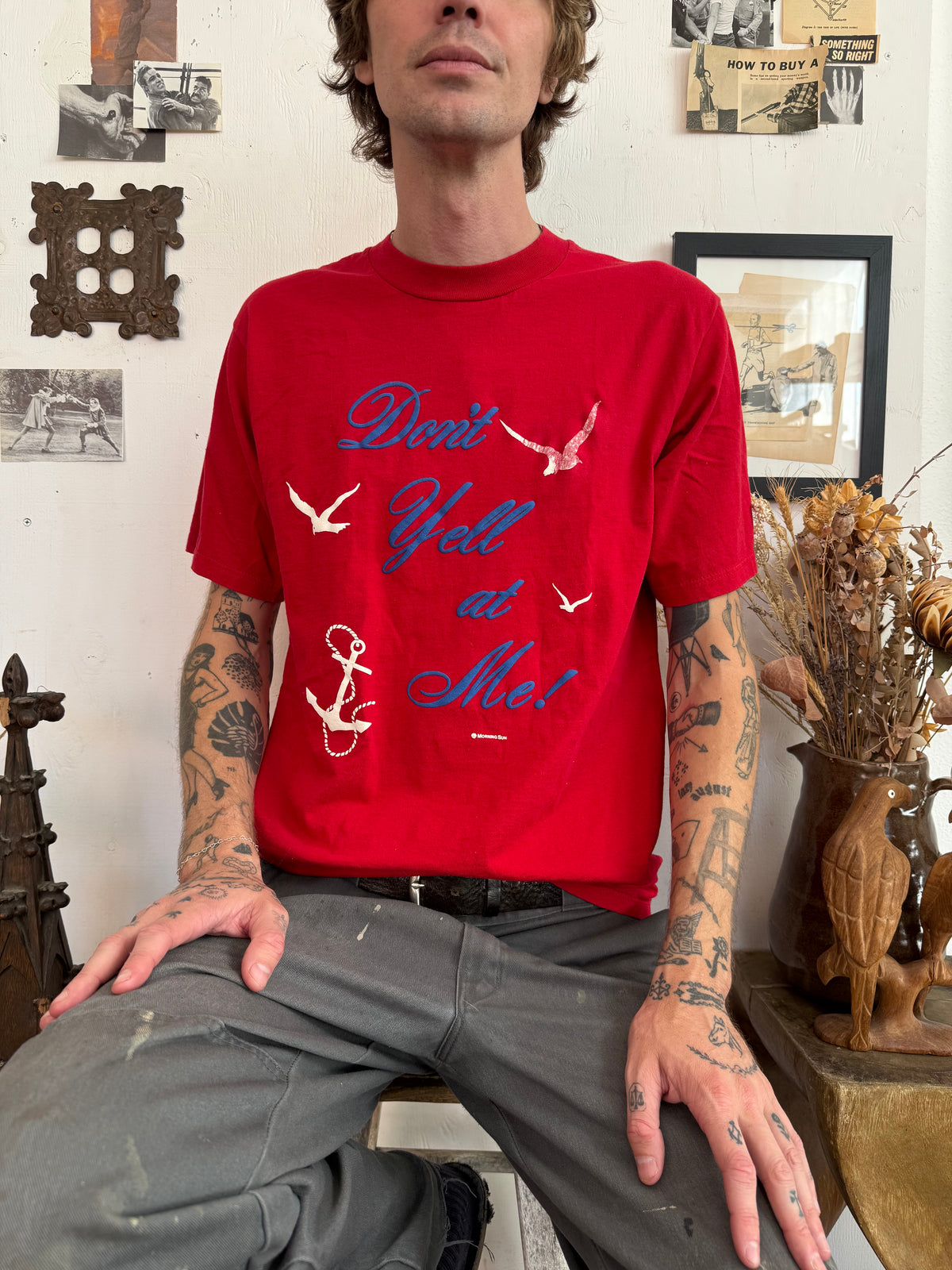 1990s Red "Don’t Yell At Me!” Tee