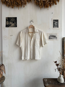 1960s Heavy Short Sleeve Button Down (Chopped S)