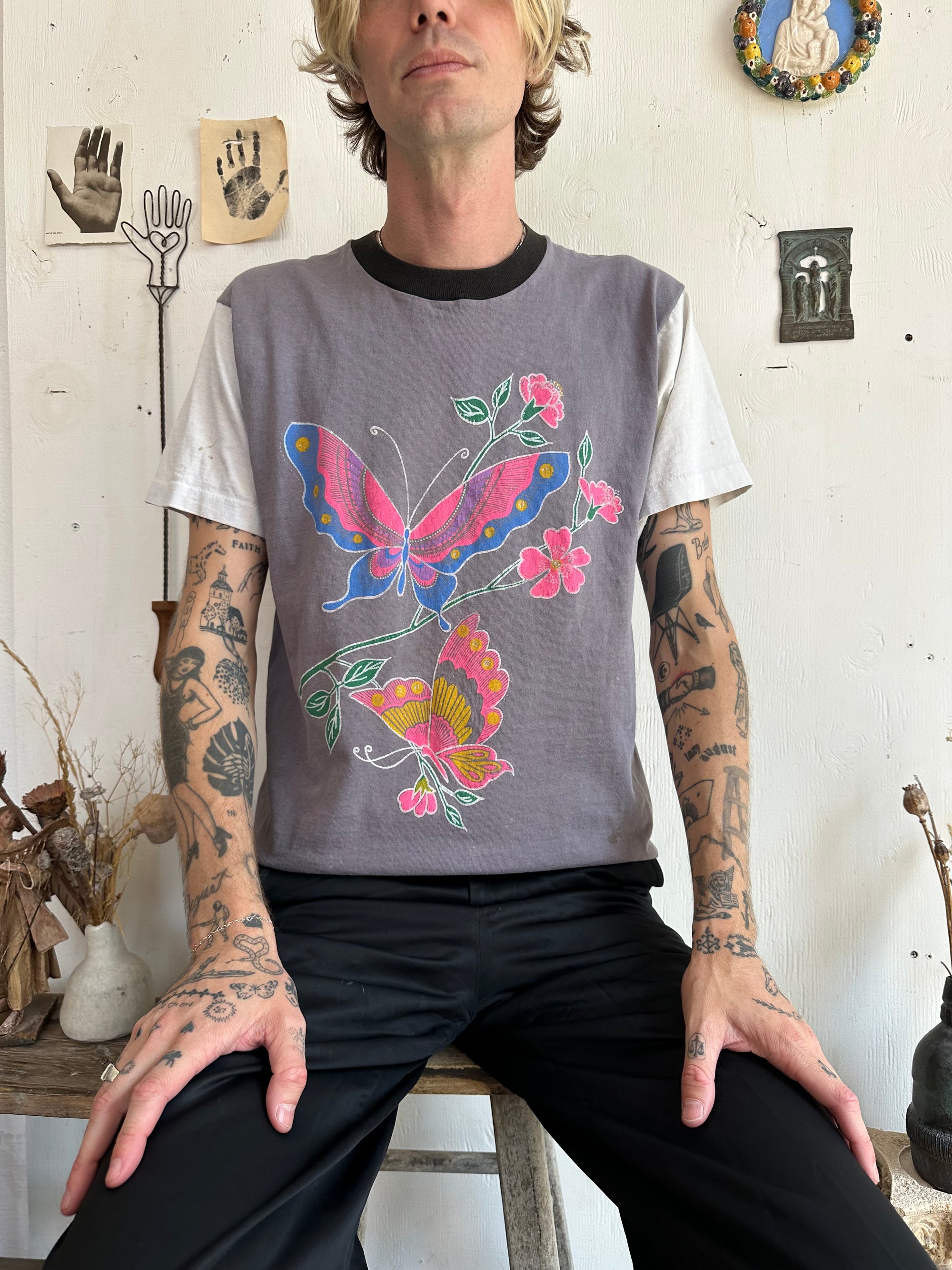 1990s Tri-Tone Butterfly Tee