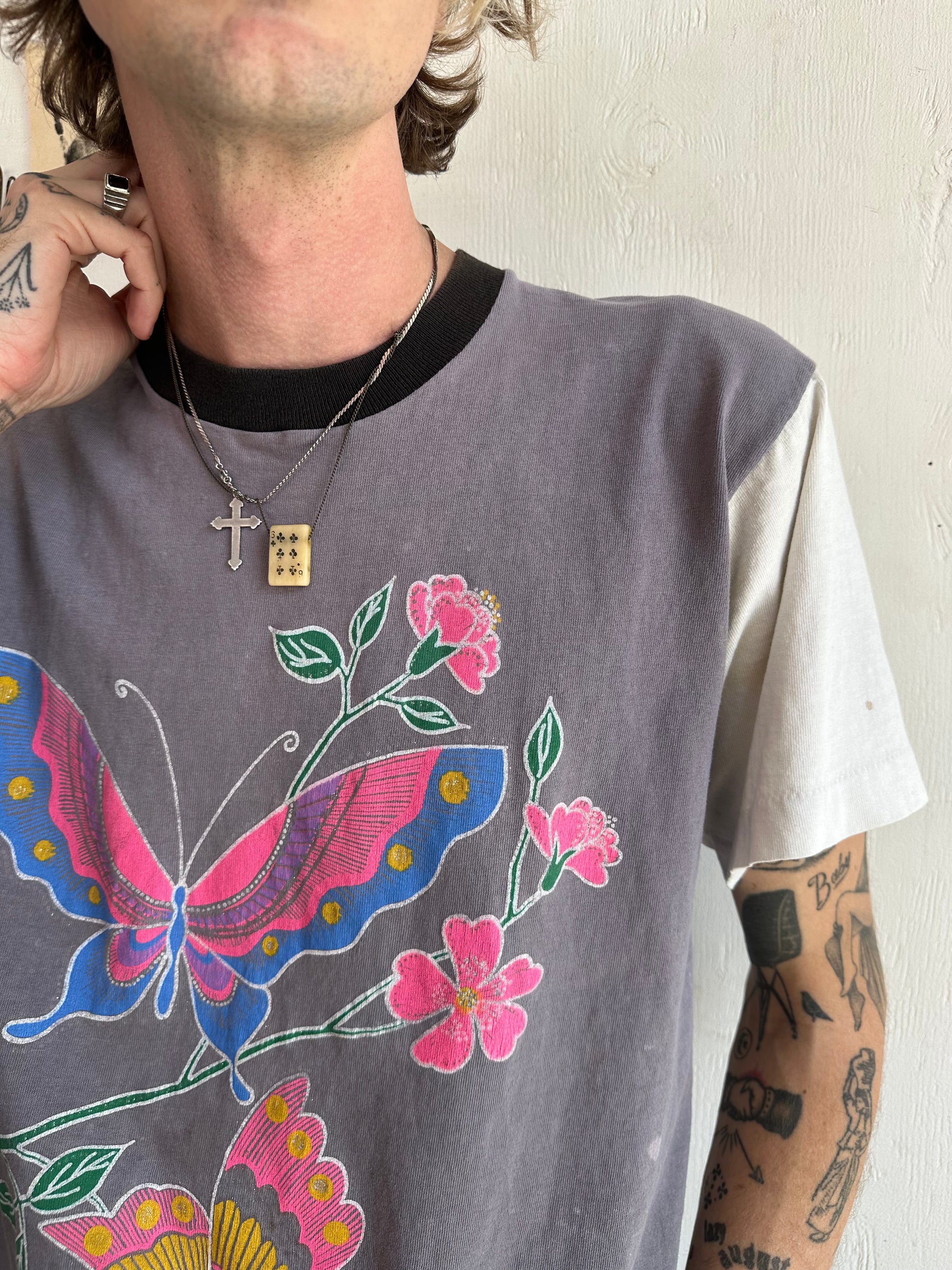 1990s Tri-Tone Butterfly Tee