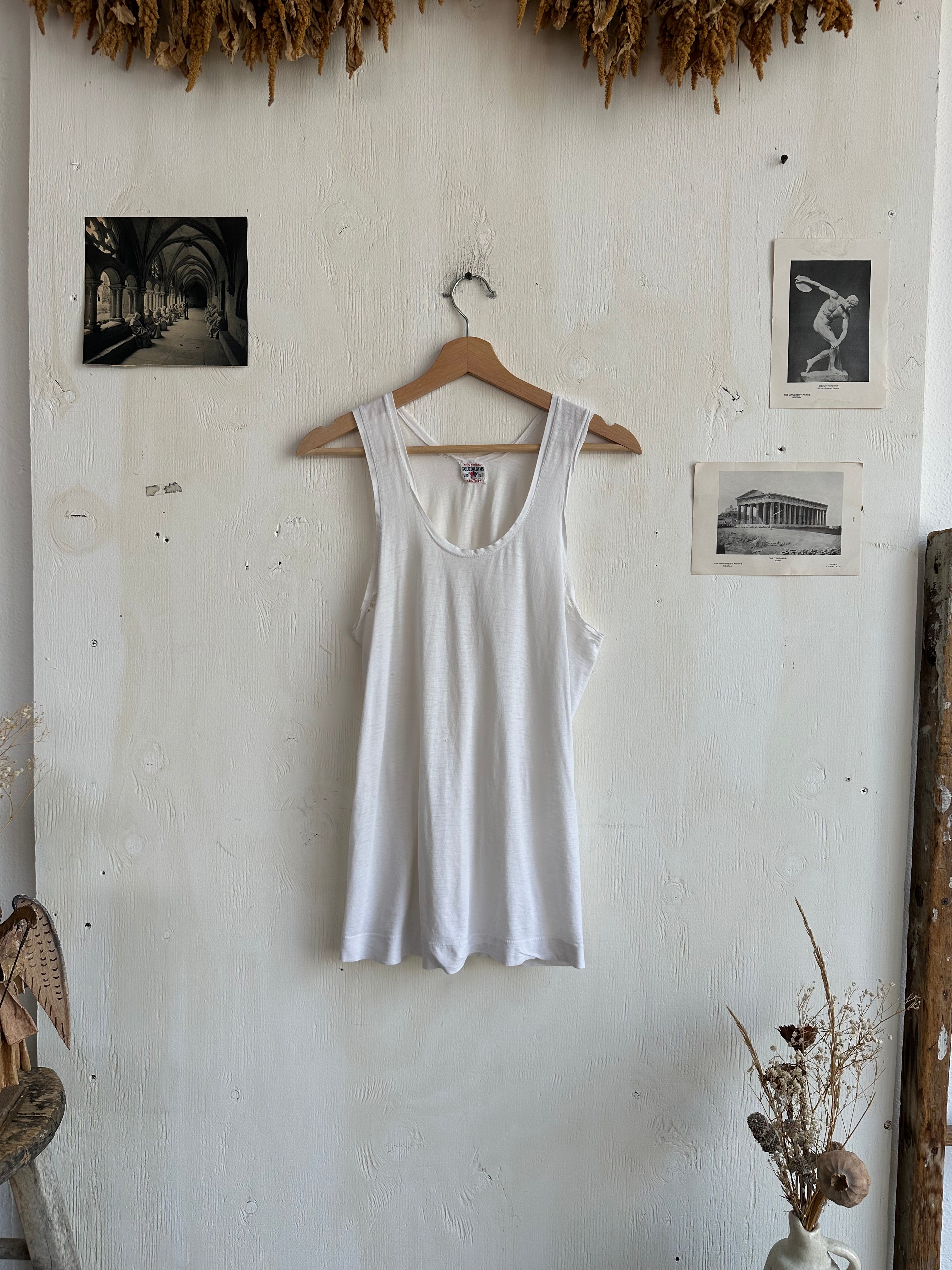 1970s Paper Thin Ribbed Tank (M/L)