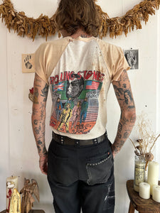 1981 Thrashed Tattoo You Tour Tee (M)