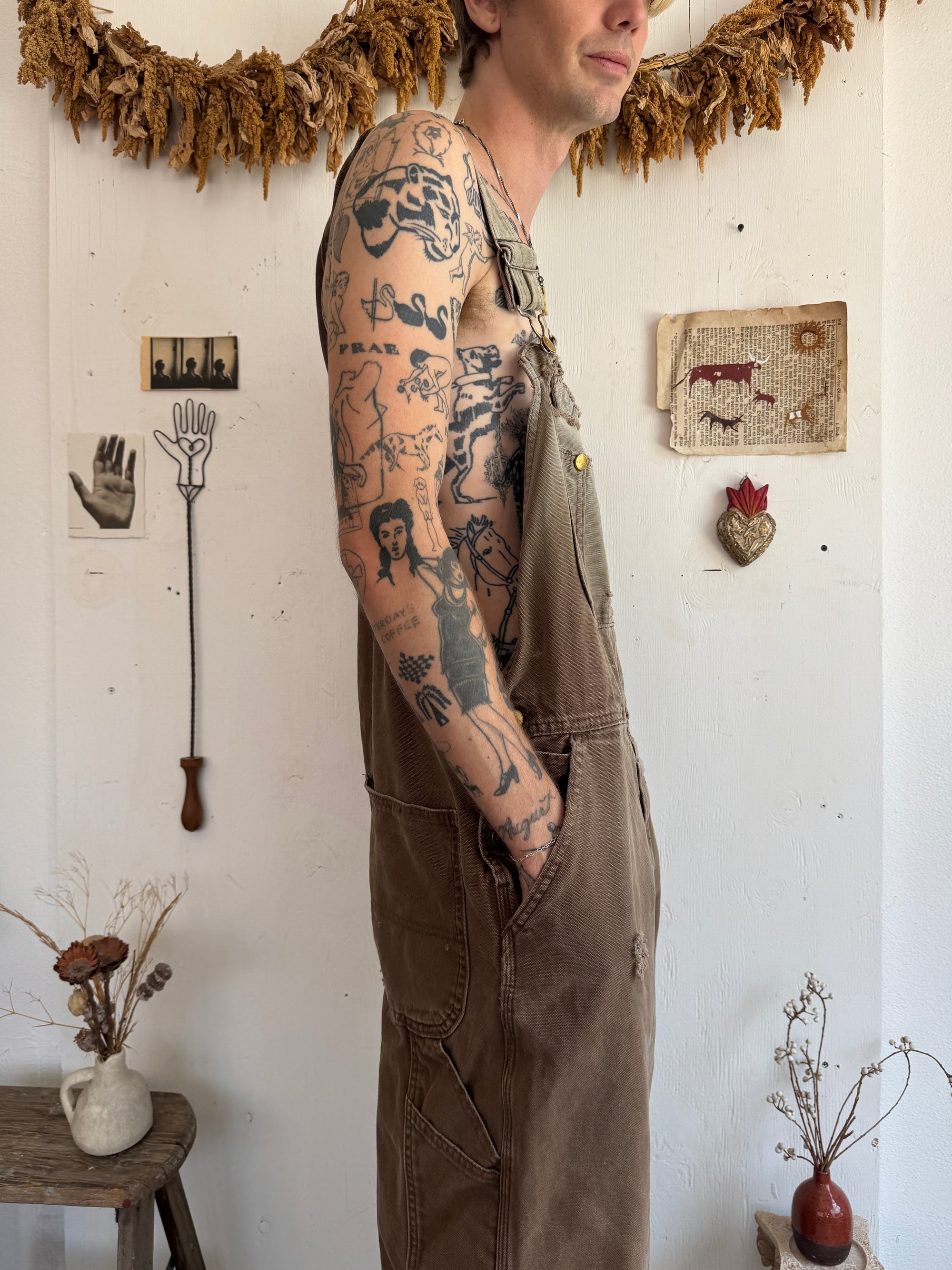 1990s Faded Thrashed Dickies Overalls