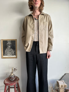 1980s Tan Work Shirt (XL)