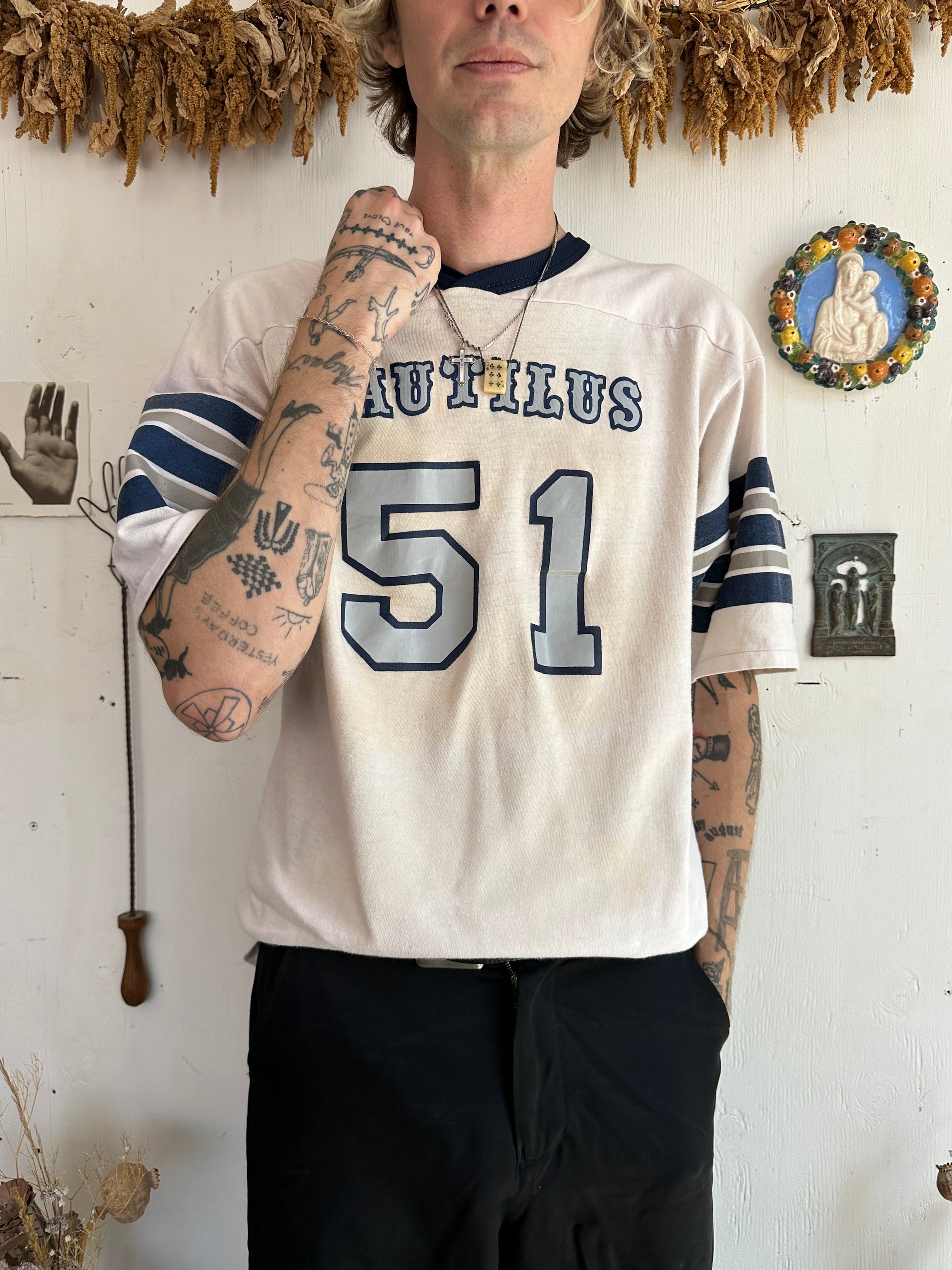 1970s Well Worn Nautilus Number 51 Jersey Tee
