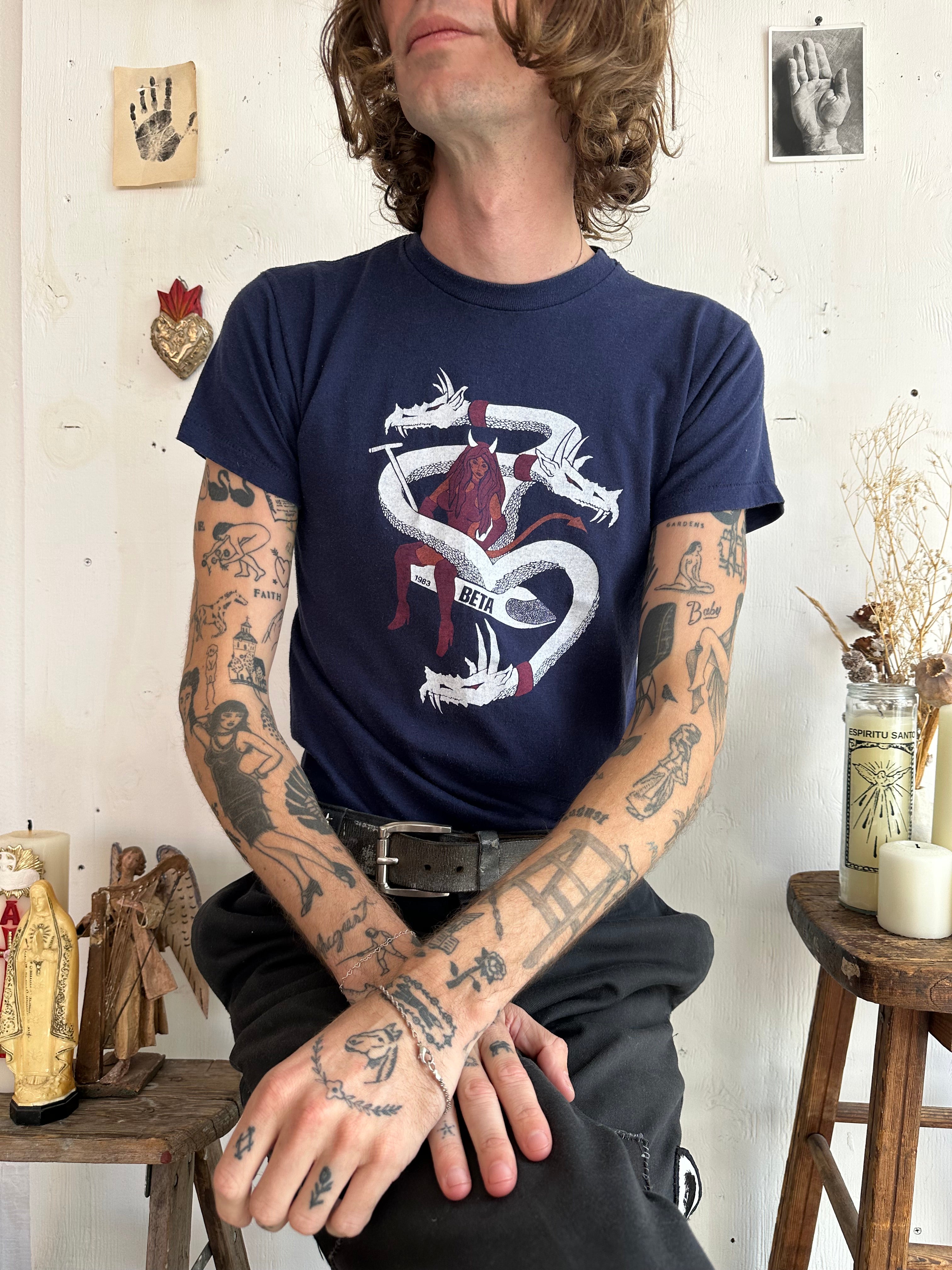 1983 Three Headed Dragon T-Shirt (S/M)