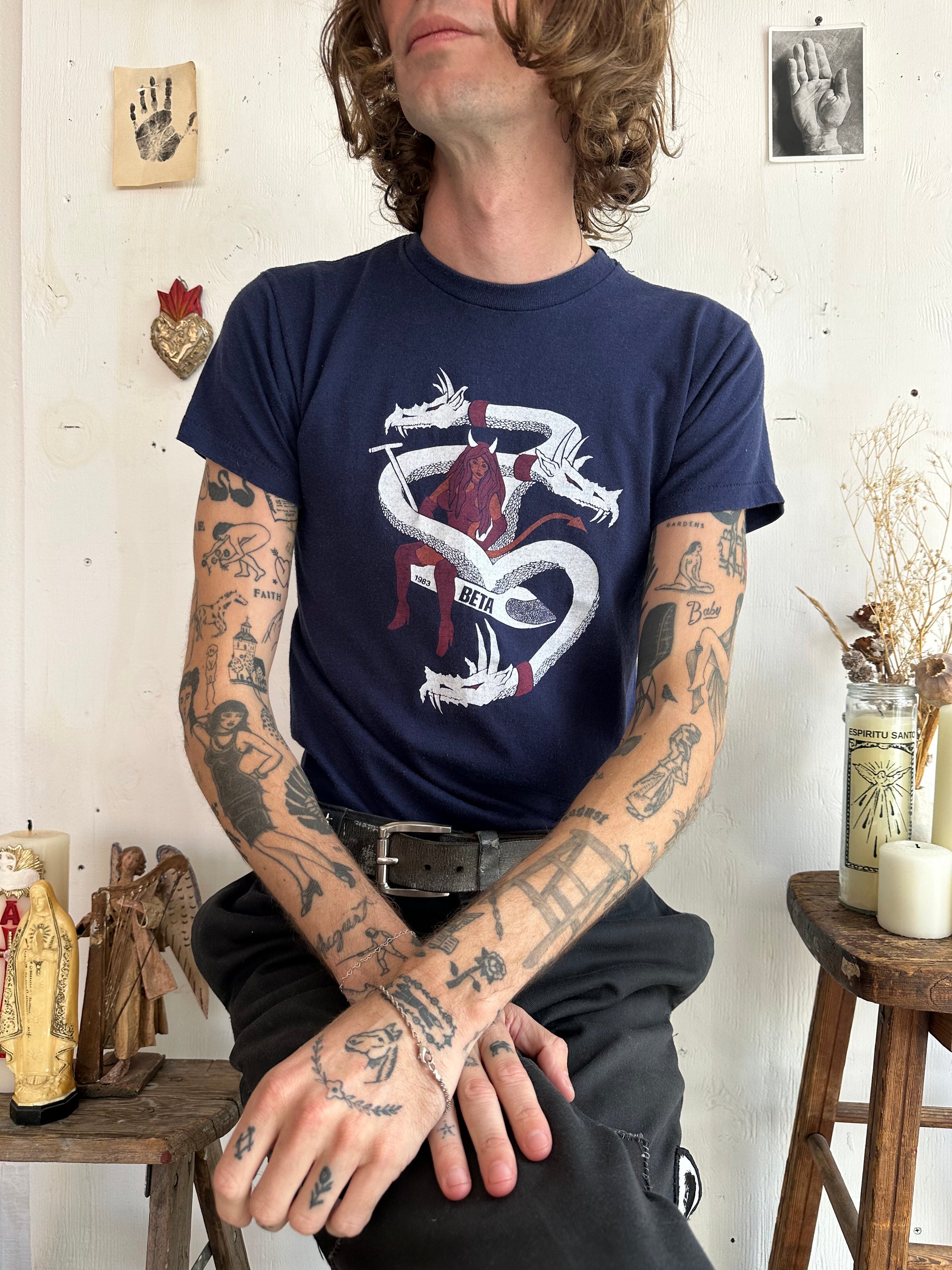 1983 Three Headed Dragon T-Shirt (S/M)
