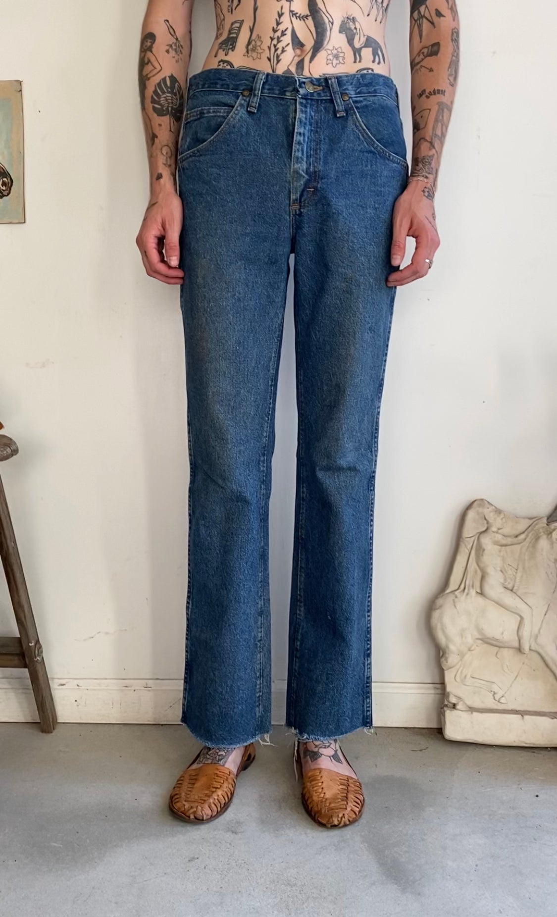 1980s Raw Hem Wrangler Jeans (31 x 32)