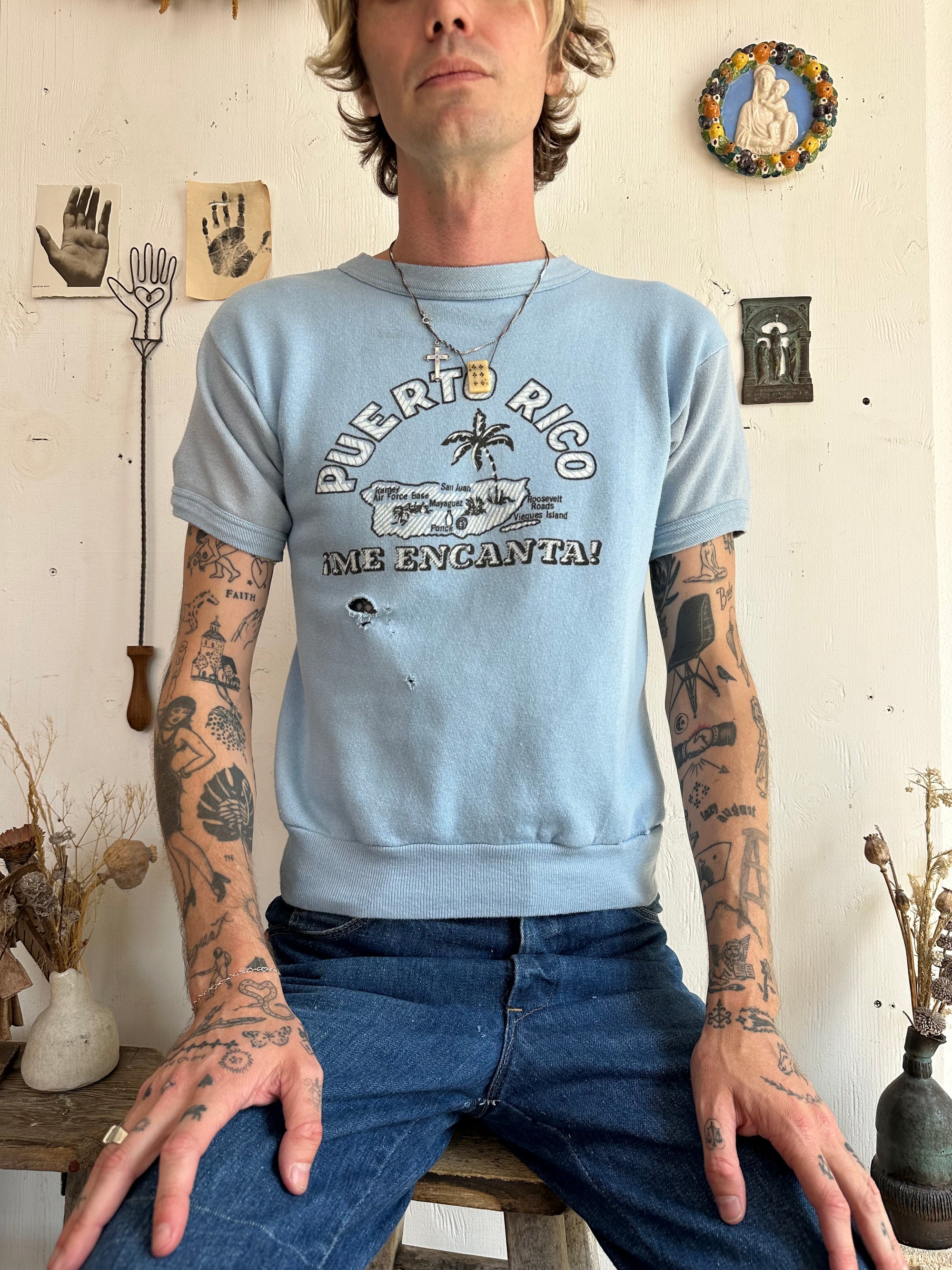 1970s Puerto Rico Short Sleeve Sweatshirt