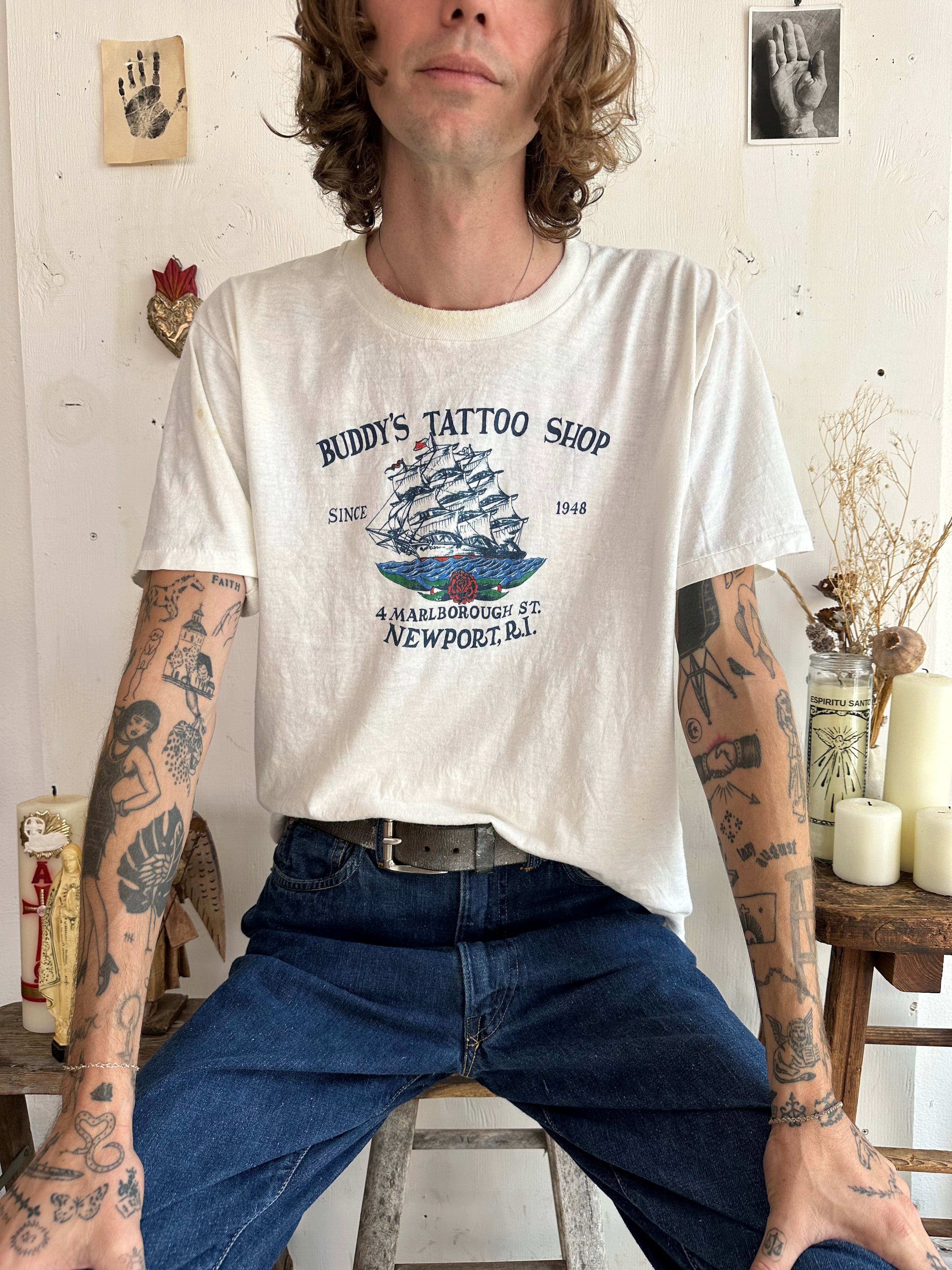 1970s Buddy’s Tattoo Shop T-Shirt (L)