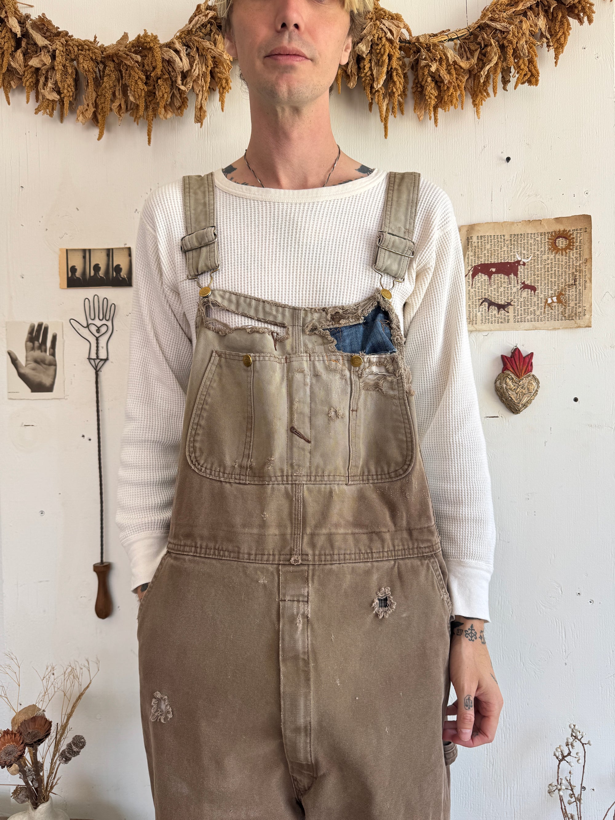 1990s Faded Thrashed Dickies Overalls
