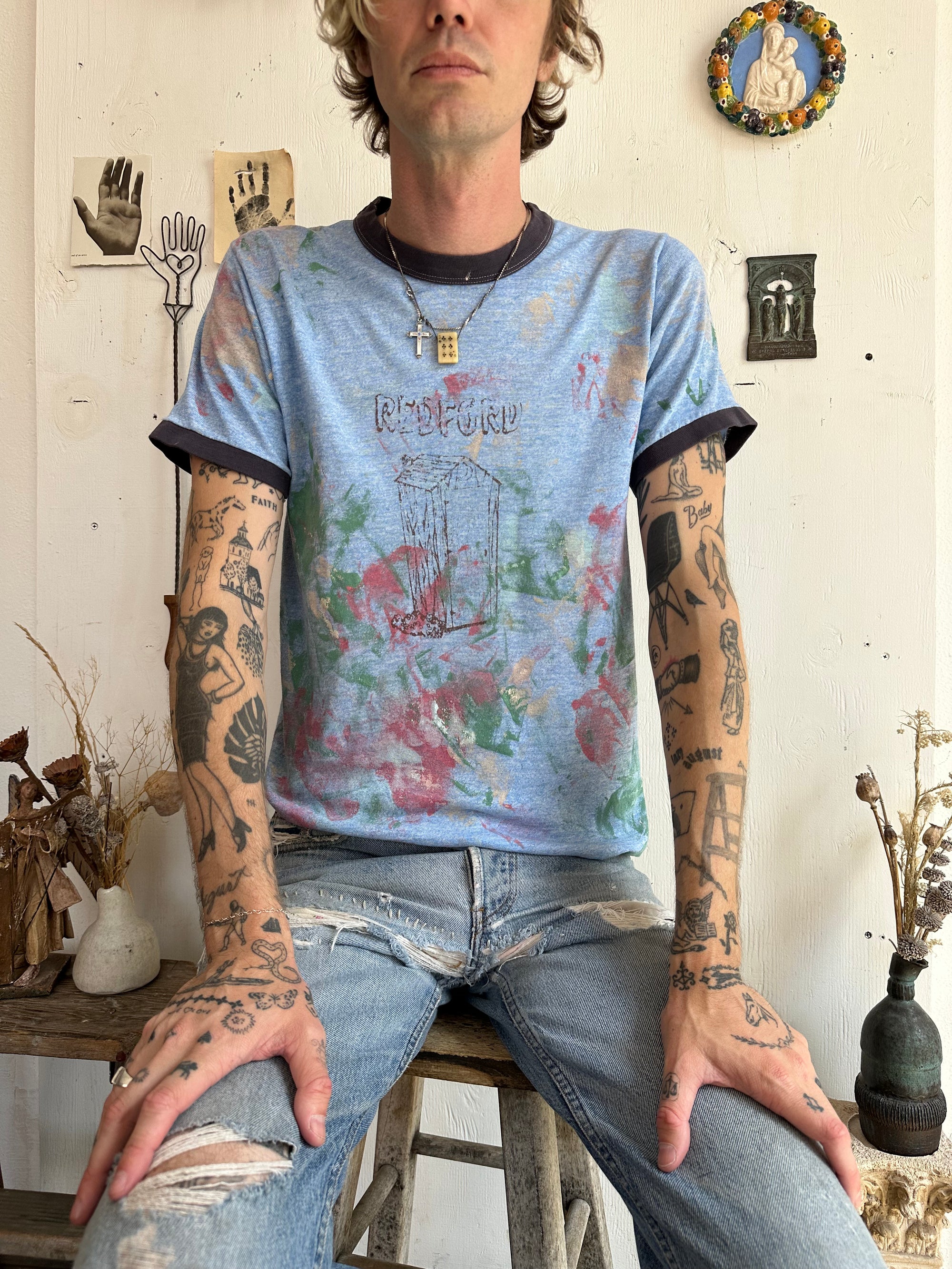 1970s Paint Stained Redford Ringer