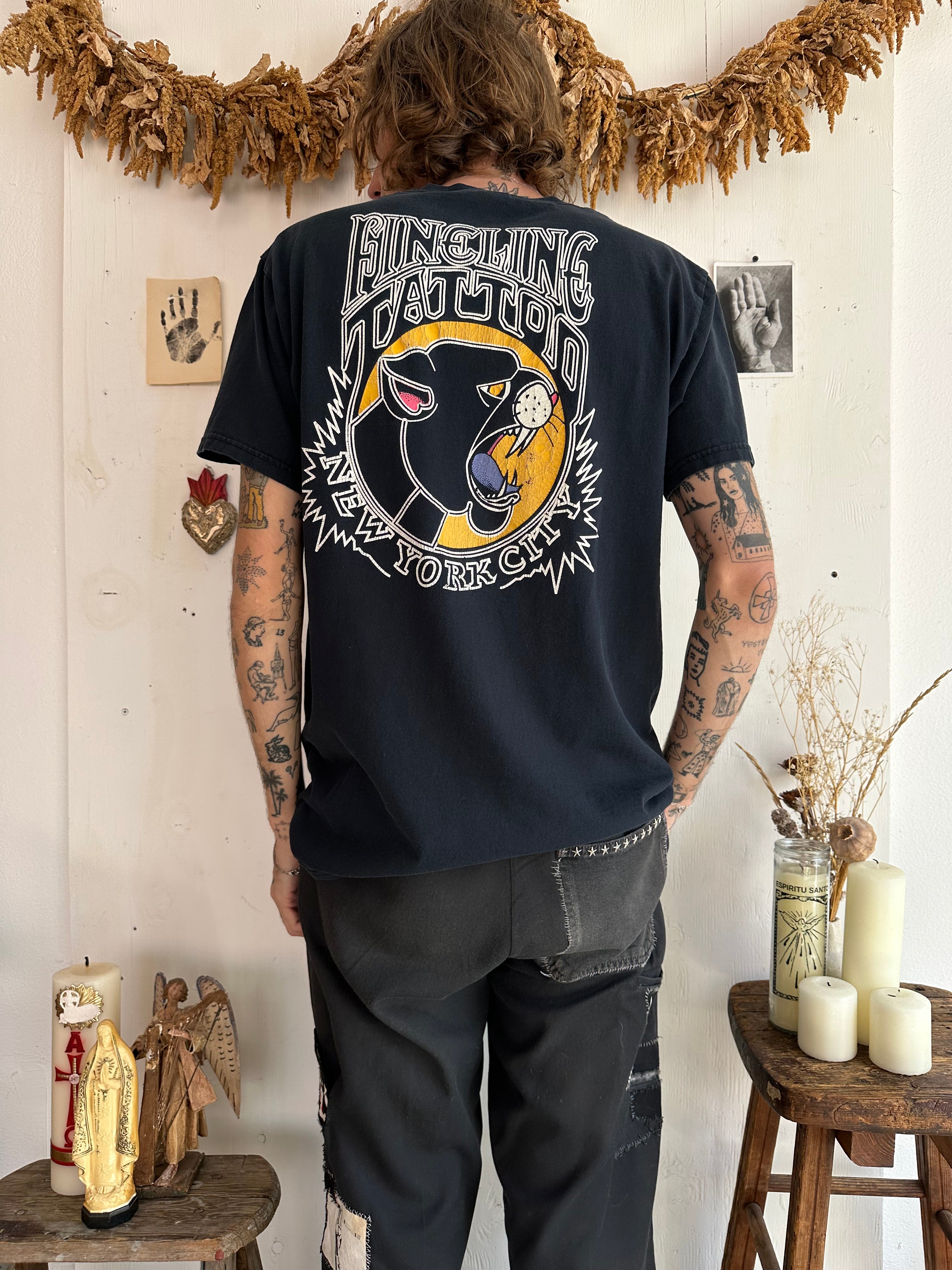 1990s/2000s Fineline Tattoo T-Shirt (L)