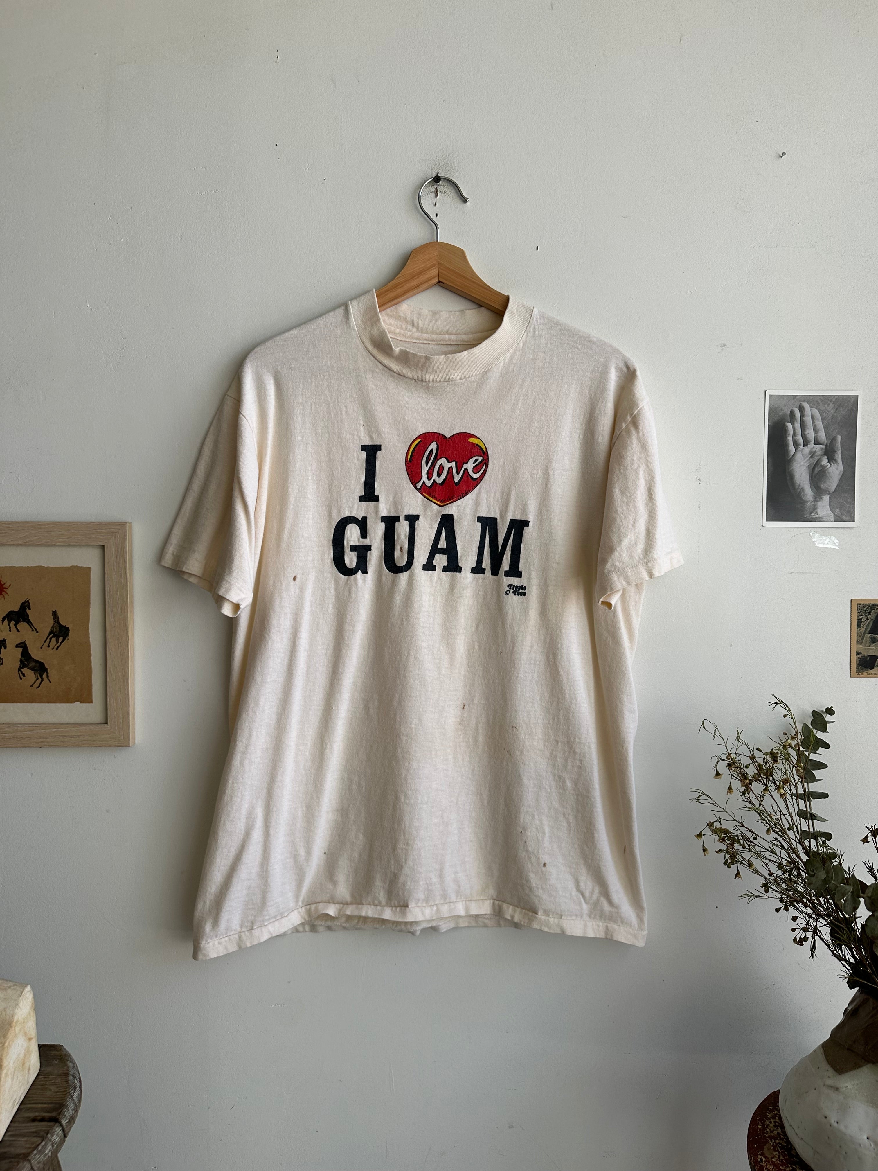 1980s I Love Guam T-Shirt (L)