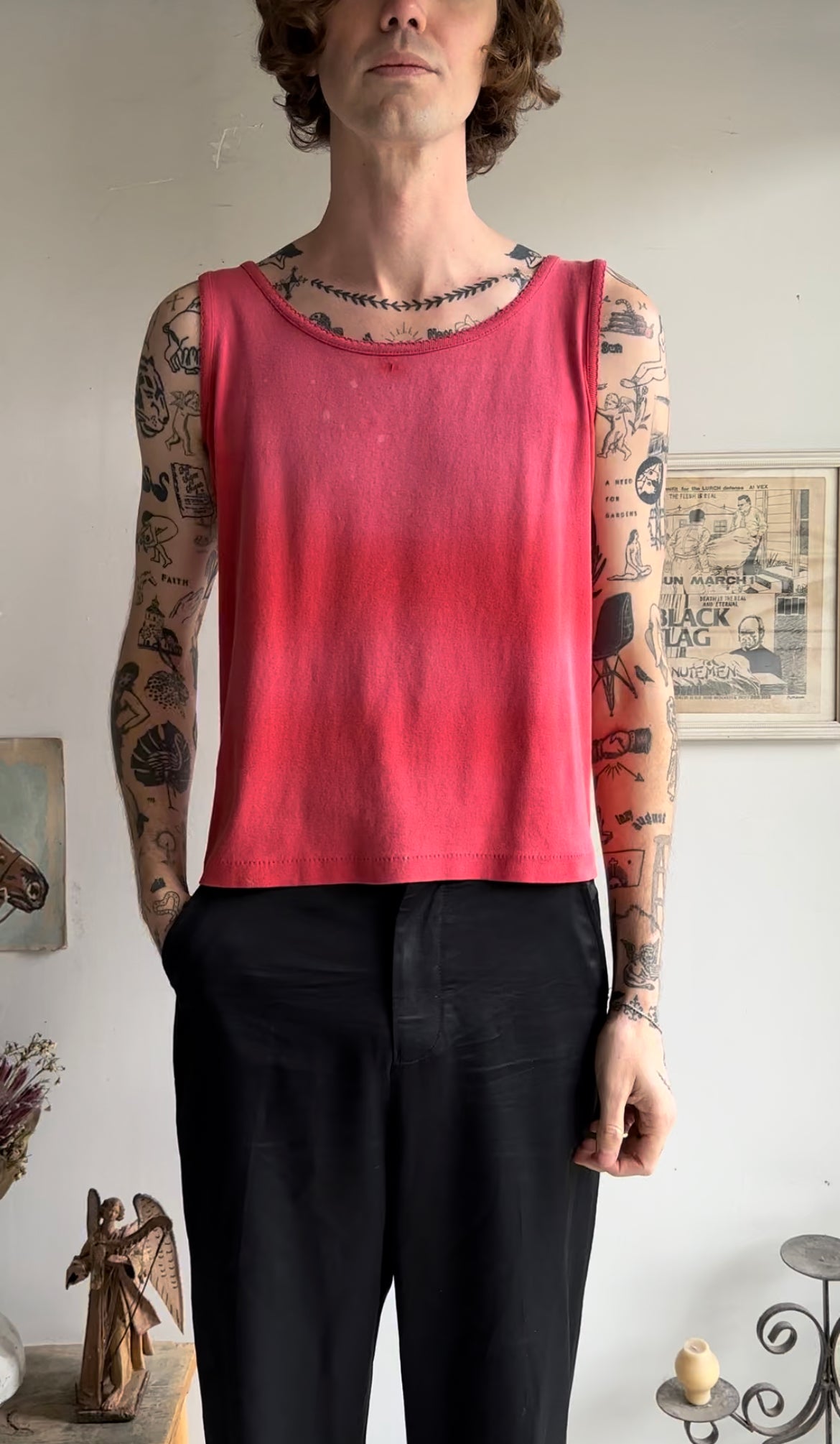 Sun Faded Red Tank (S/M)