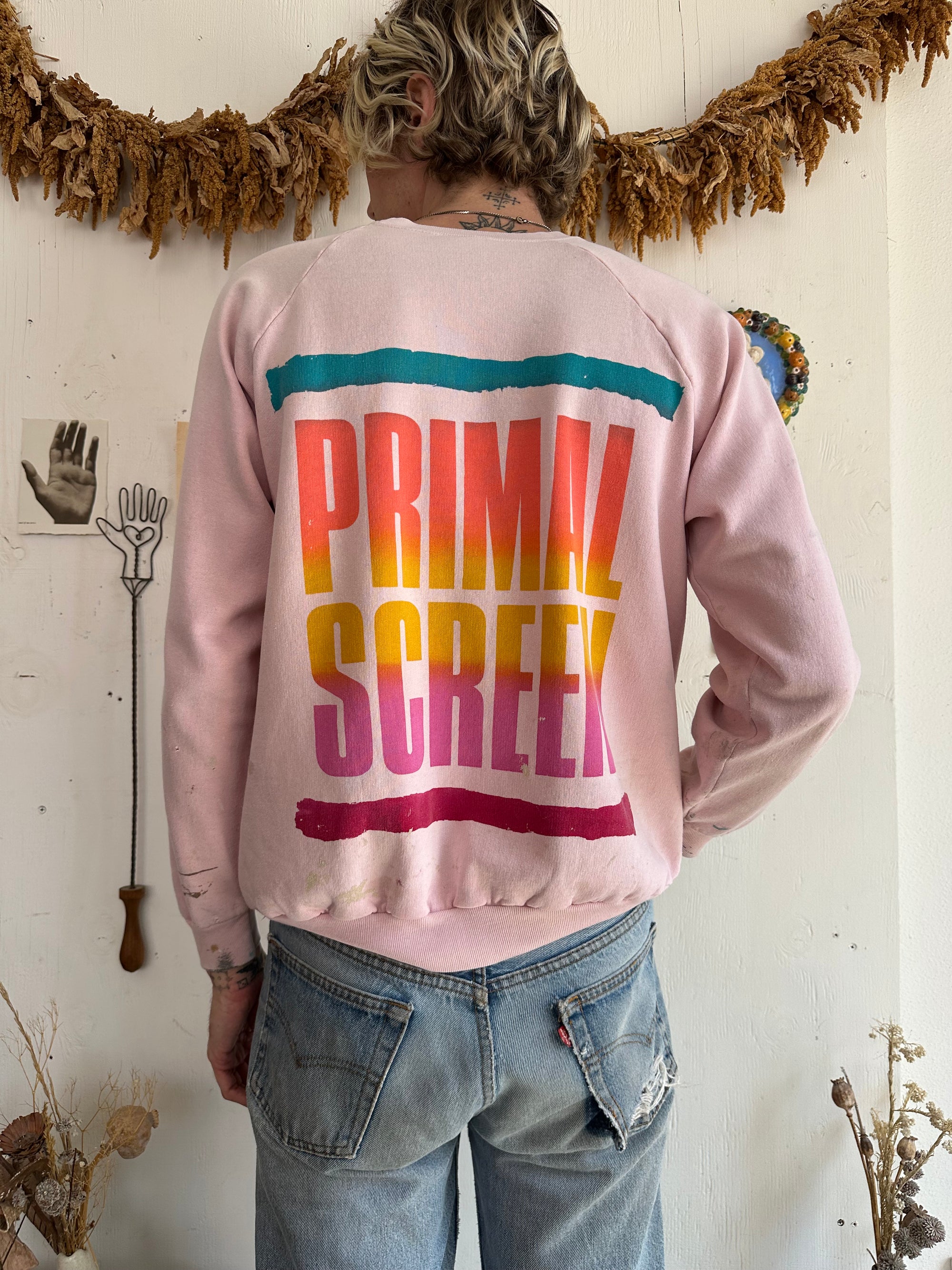 1990s Paint Stained Primal Screen Sweatshirt
