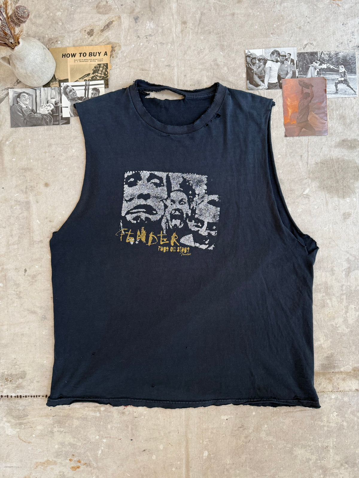 1990s Thrashed Rage On Stage Muscle Tee