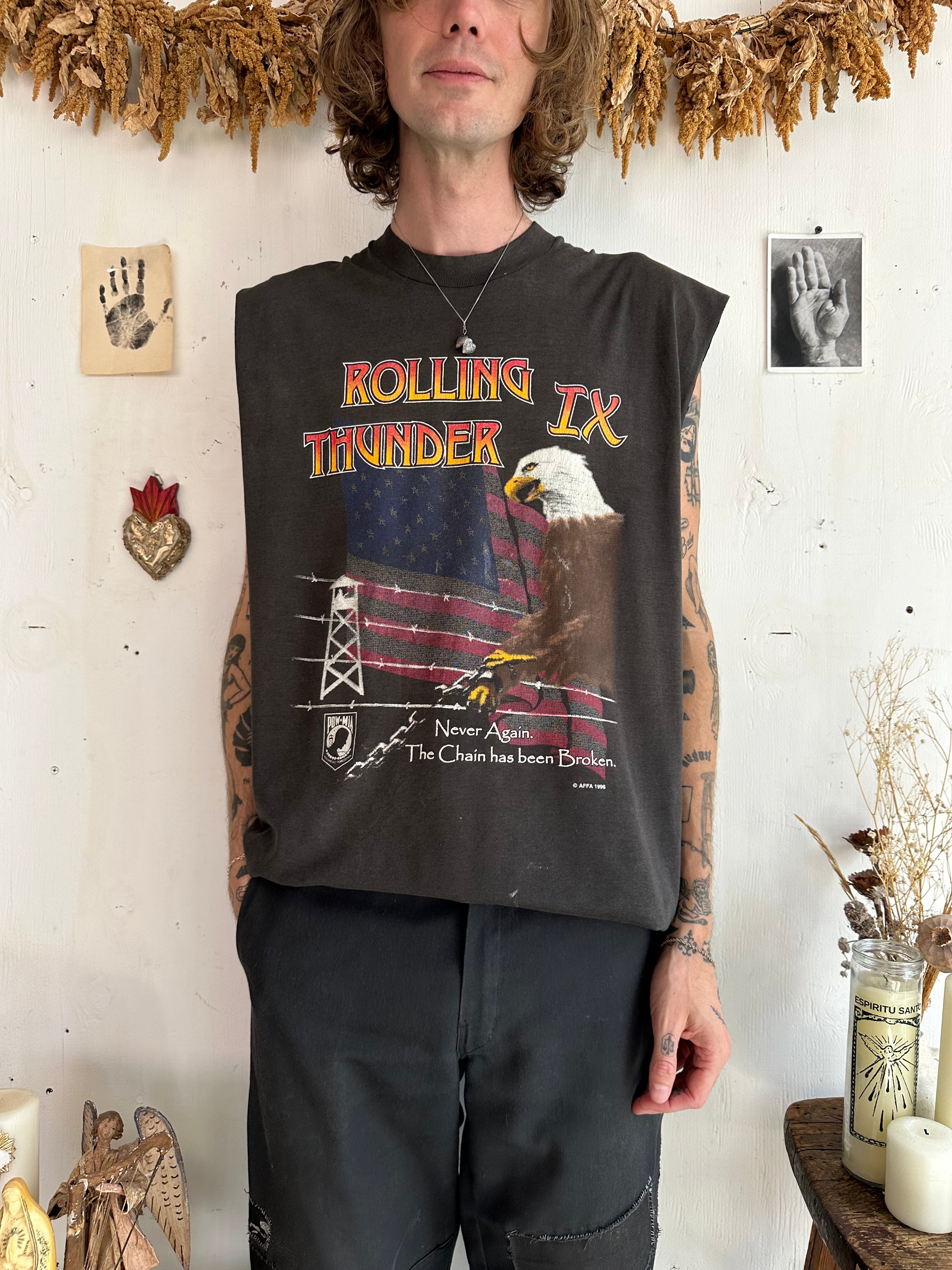 1996 Faded Rolling Thunder Muscle Tee (Boxy XL)