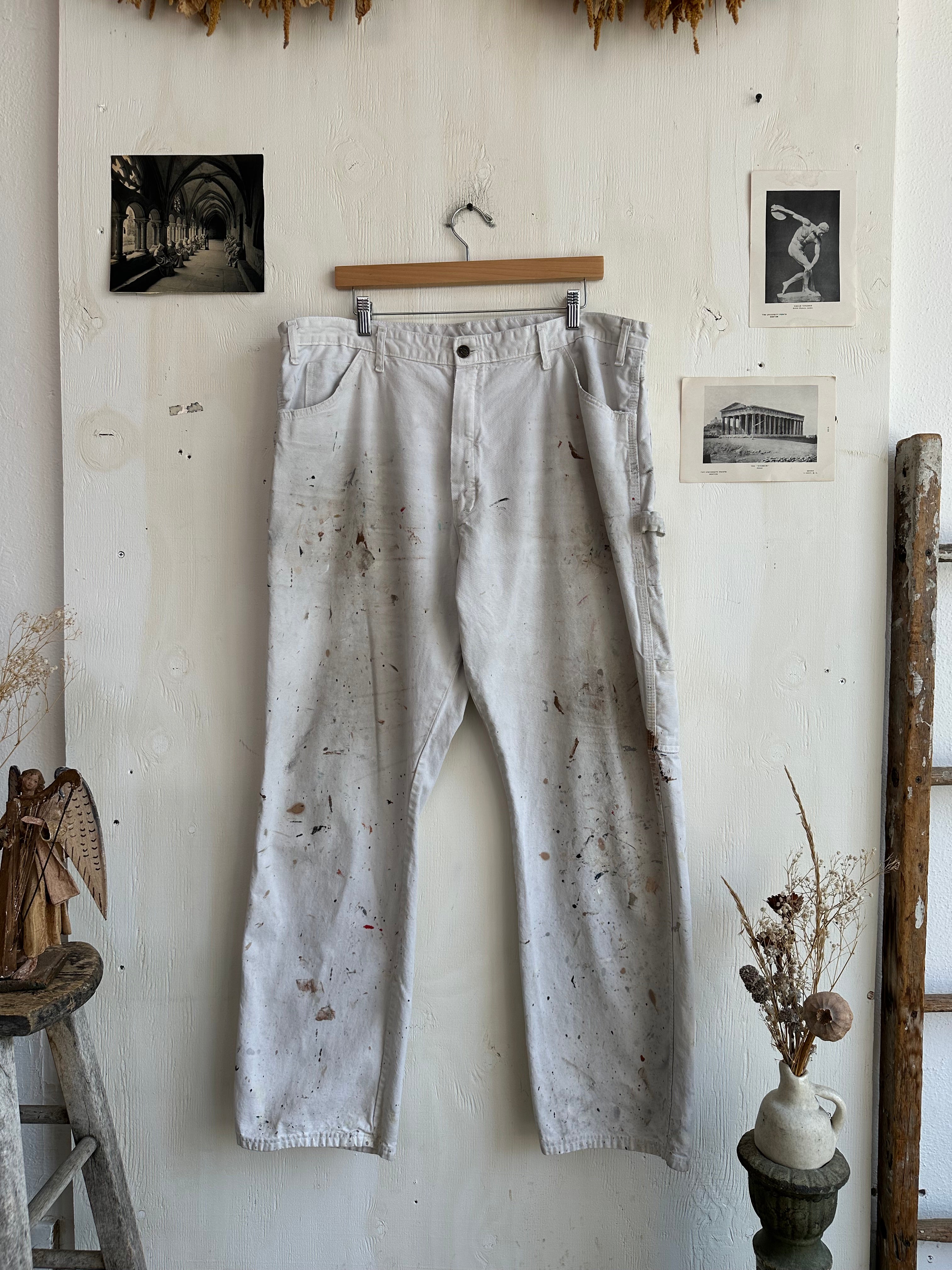 1980s Paint Stained Dickies Carpenter Pants (39/31)
