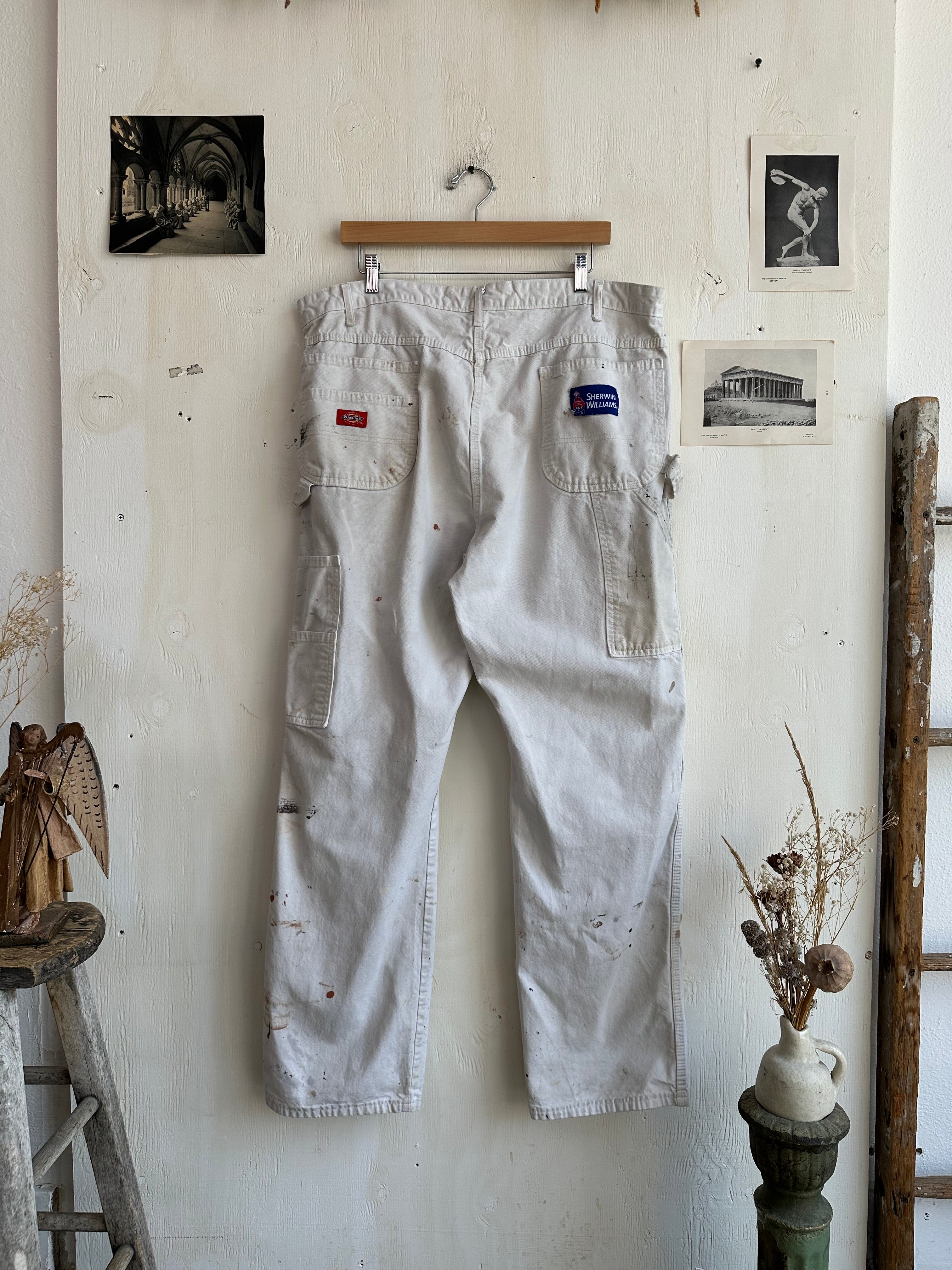 1980s Paint Stained Dickies Carpenter Pants (39/31)