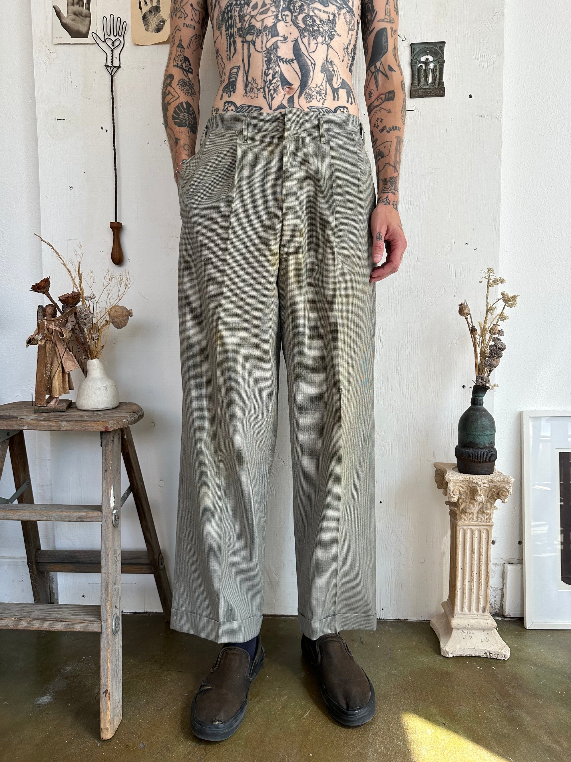 1950s Houndstooth Slacks