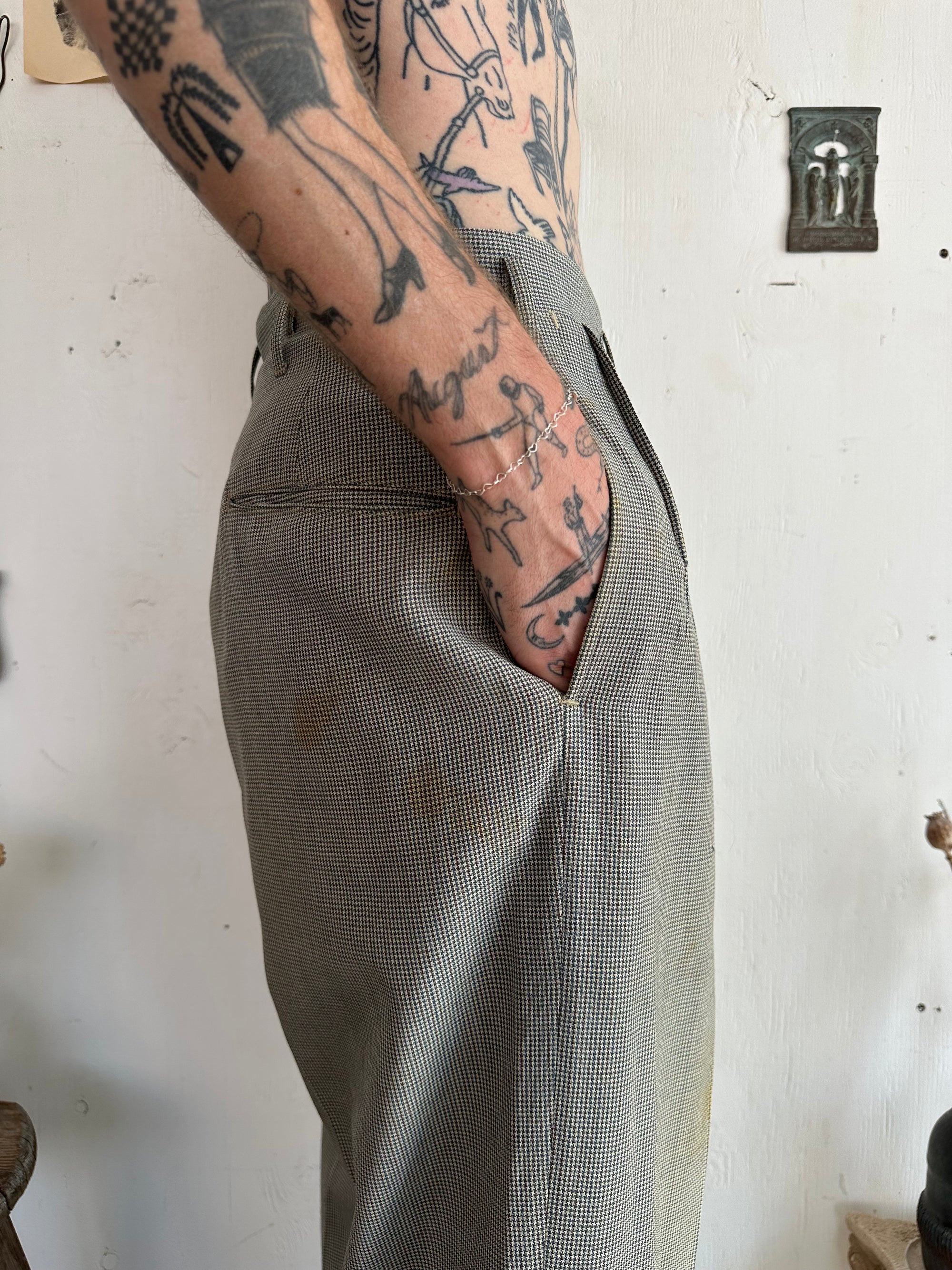 1950s Houndstooth Slacks