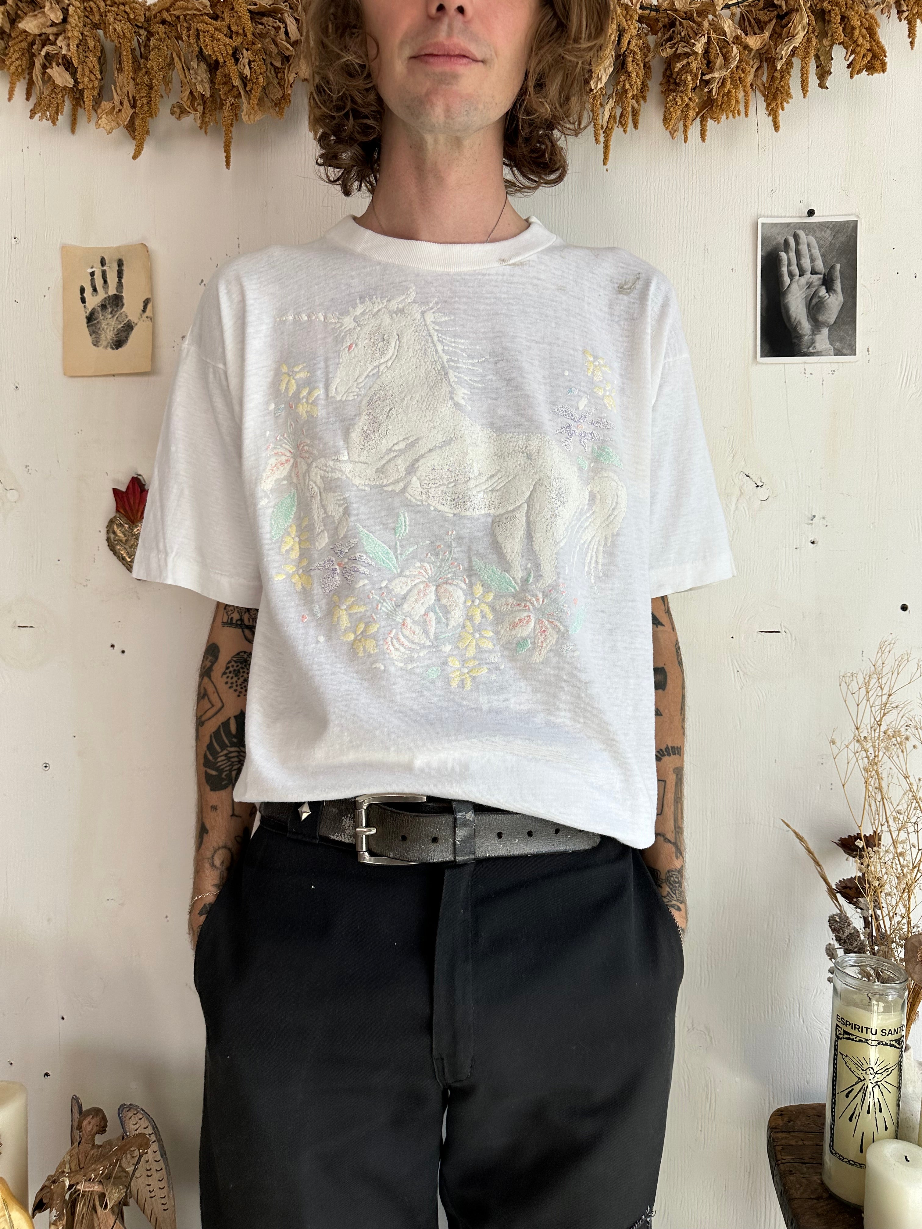 1980s Unicorn Tee (Boxy L)