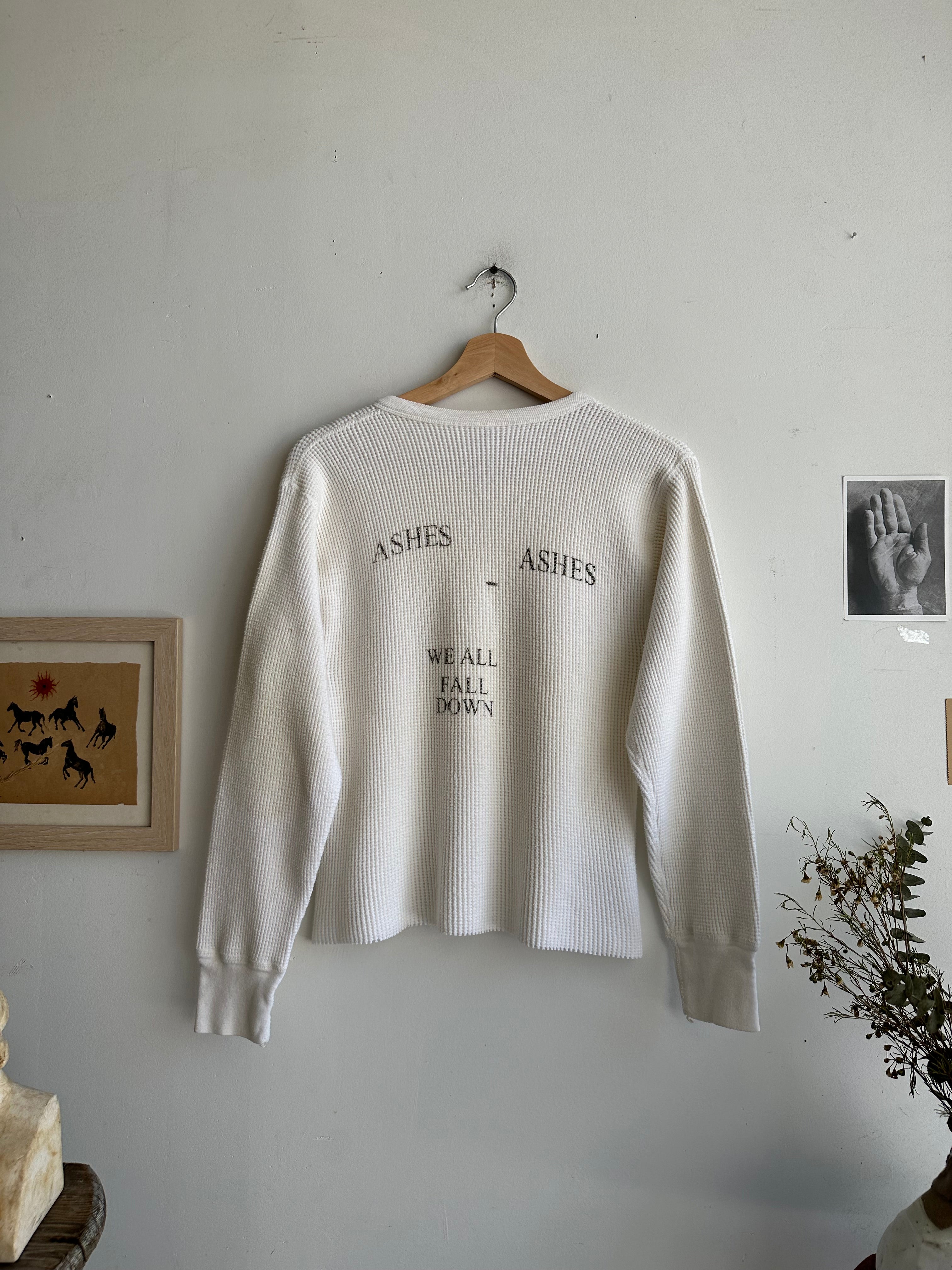 1980s Ashes Chopped Thermal (Boxy S/M)