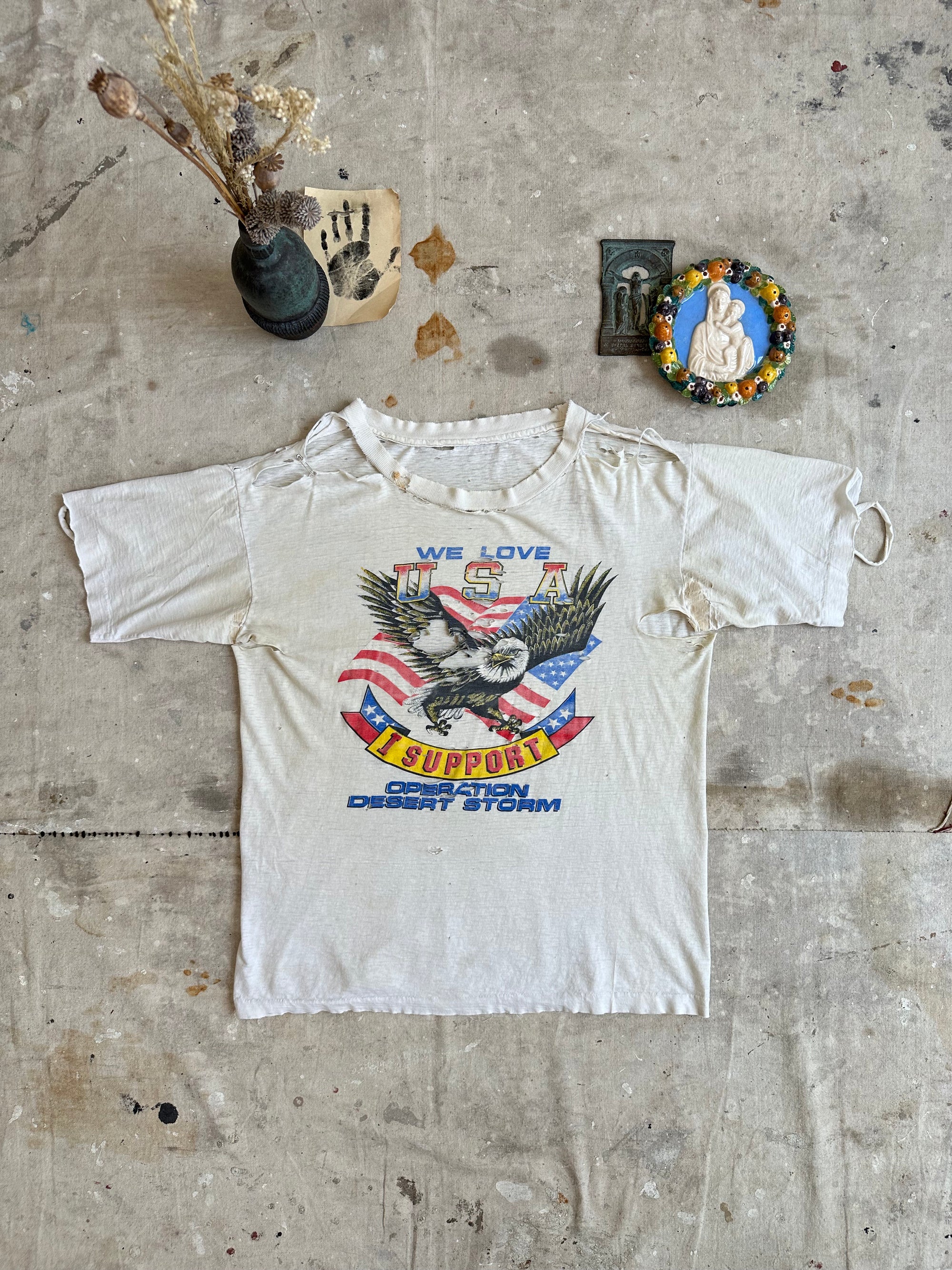 1980s Thrashed We Love USA Tee
