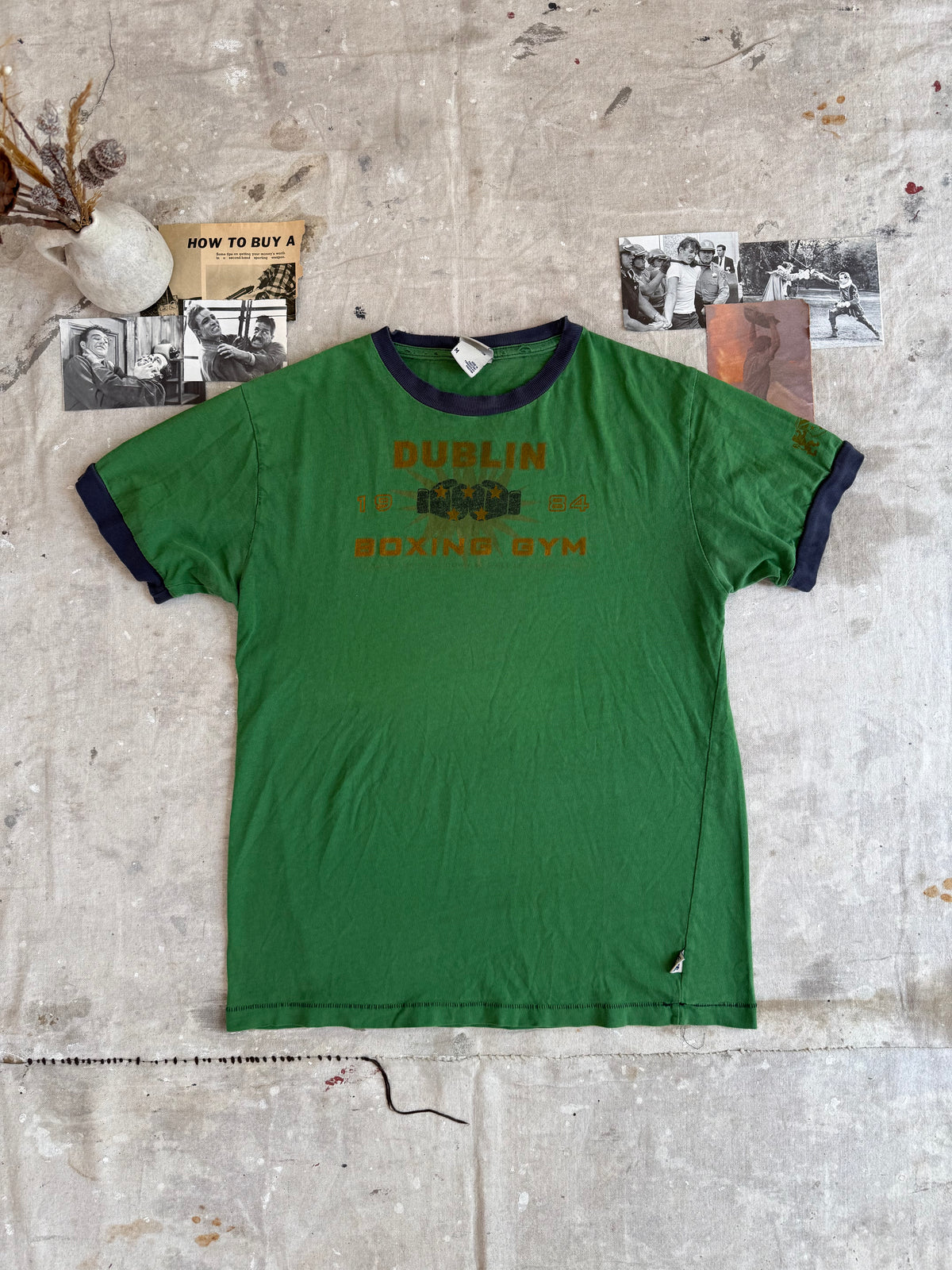 2000s Faded Dublin Boxing Gym Ringer