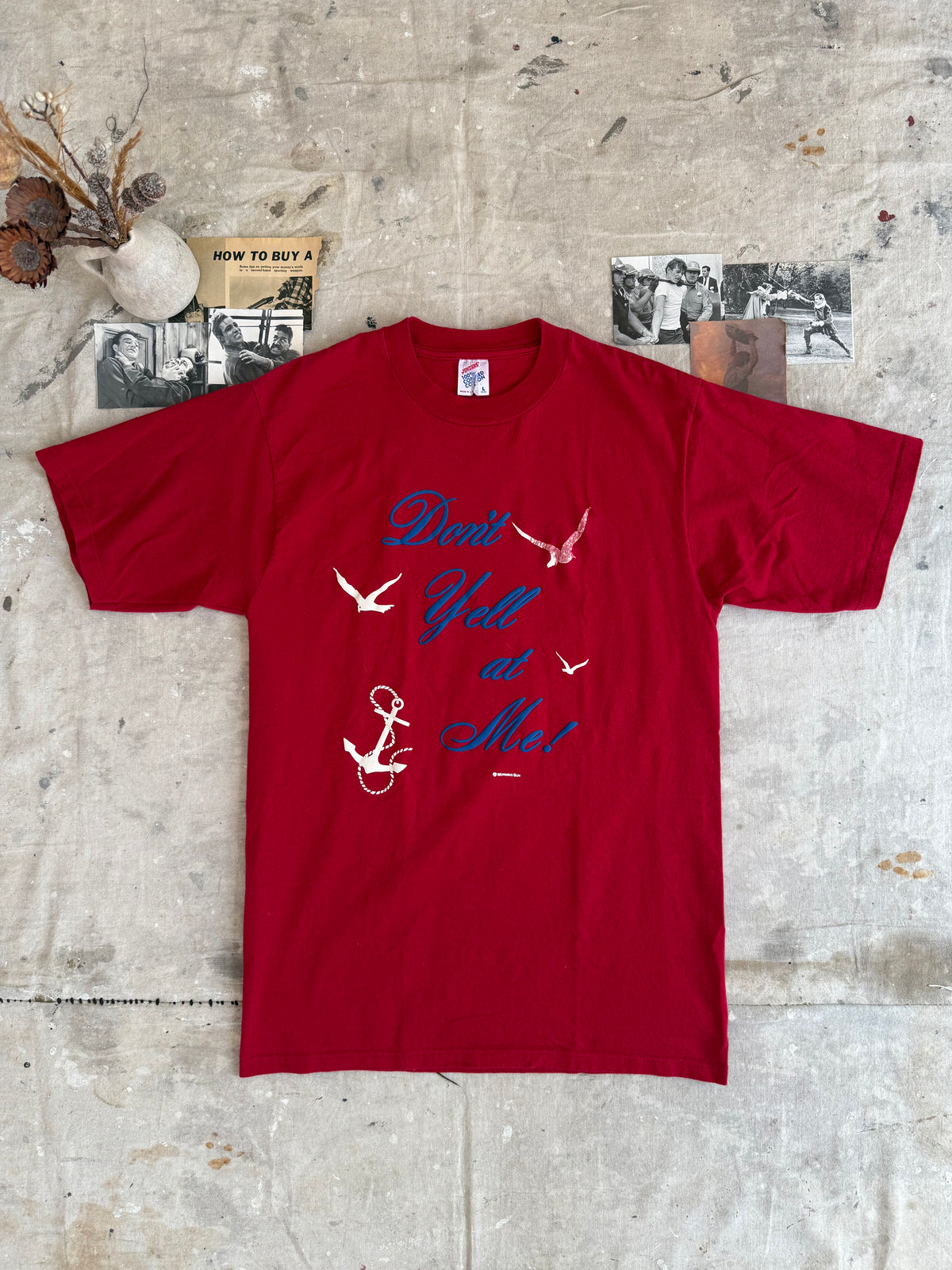 1990s Red "Don’t Yell At Me!” Tee