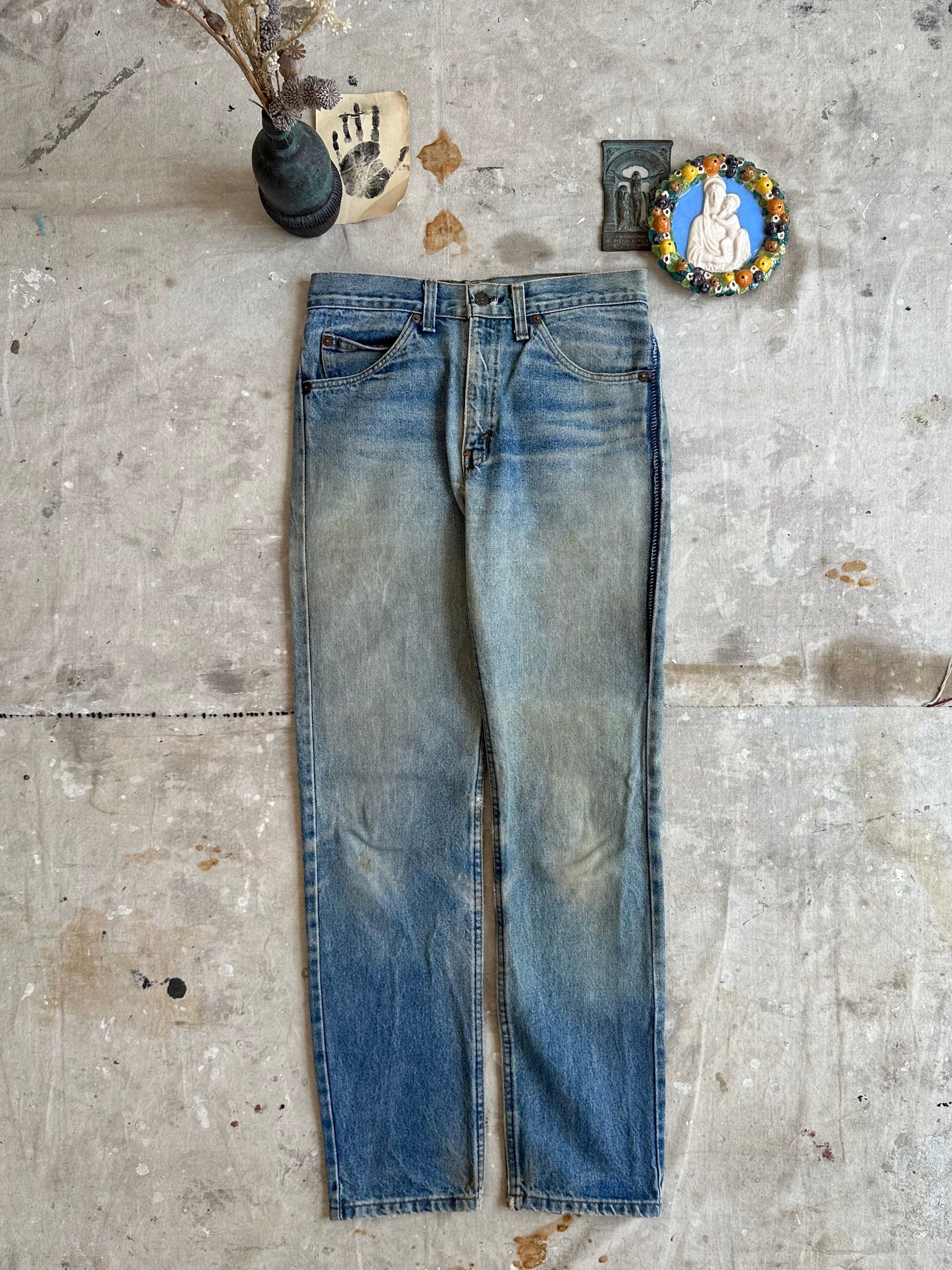 1980s Orange Tab Levis 505s