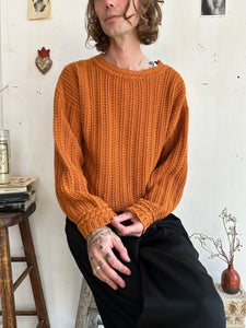 1990s Cozy Chunky Cotton Knit (Boxy L)