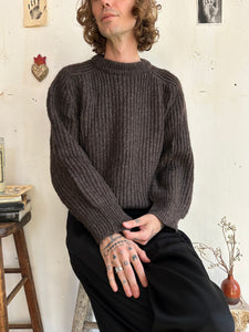 1990s Made In England Chunky Knit Sweater (Boxy M)