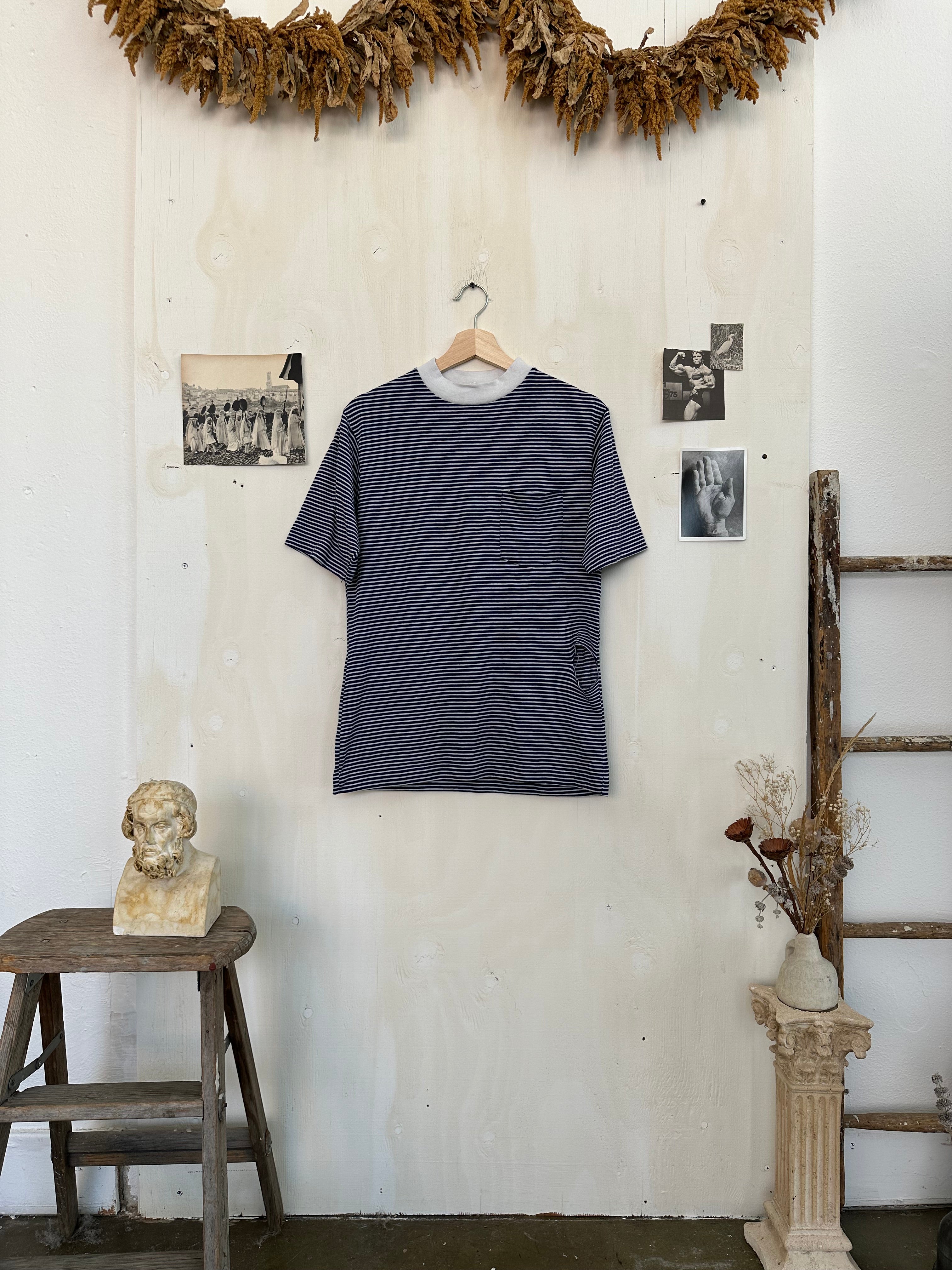 1980s Striped Pocket Tee (M)