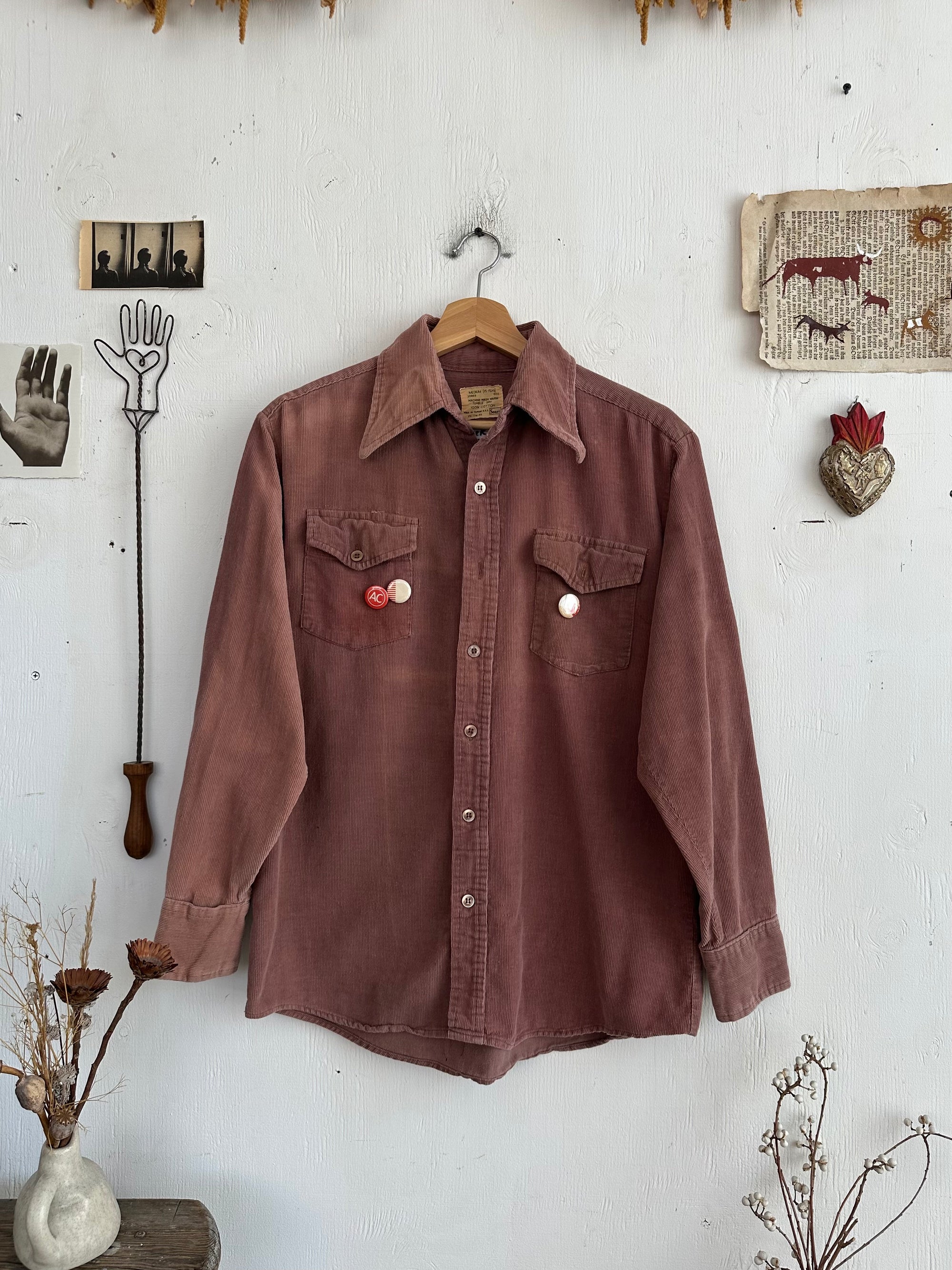 1970s Sears Corduroy Button Up Shirt