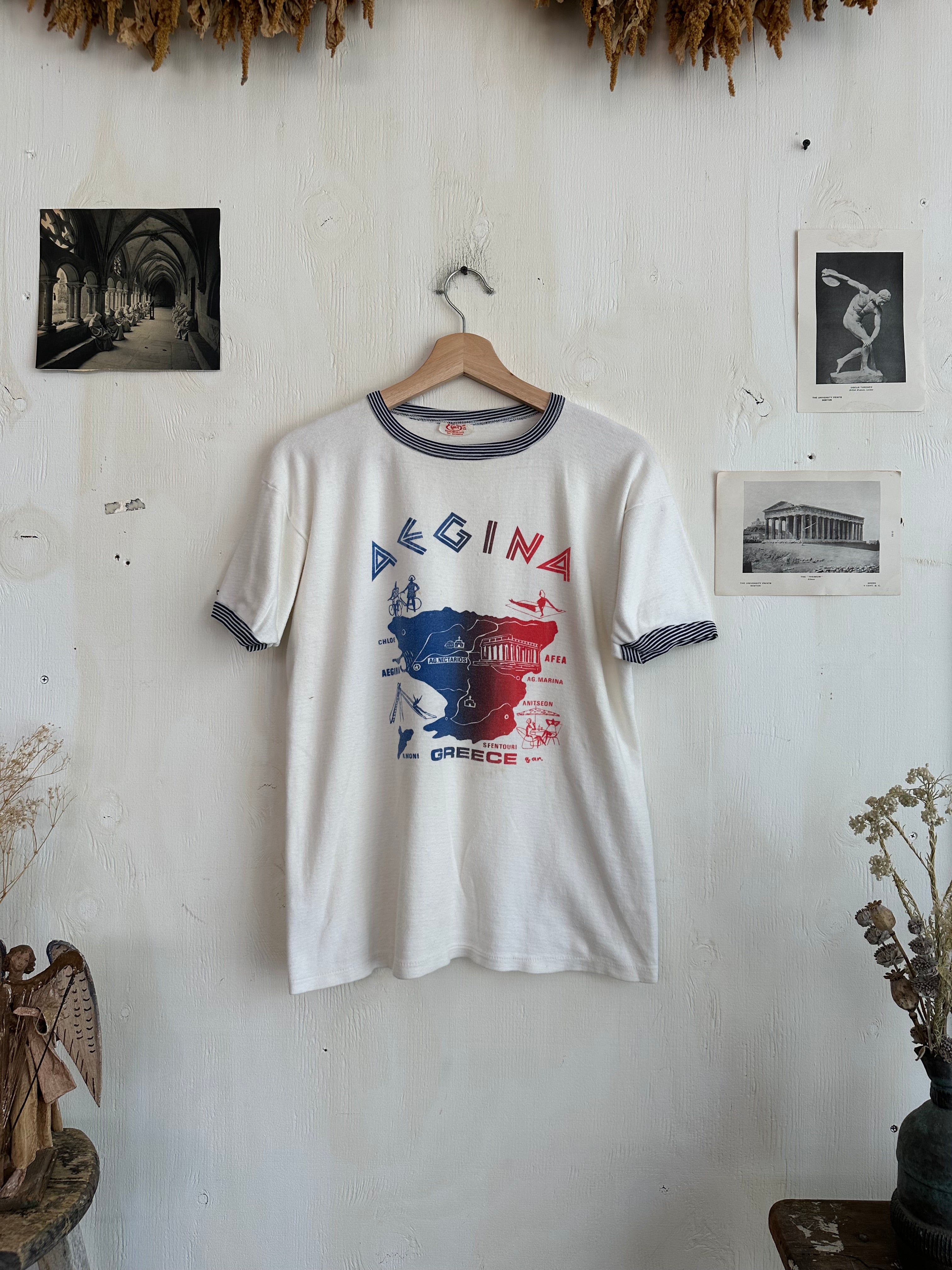 1970s Greece Ringer Tee (Boxy M)