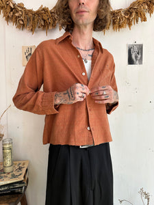 1980s Cropped Cotton Flannel (Boxy S)