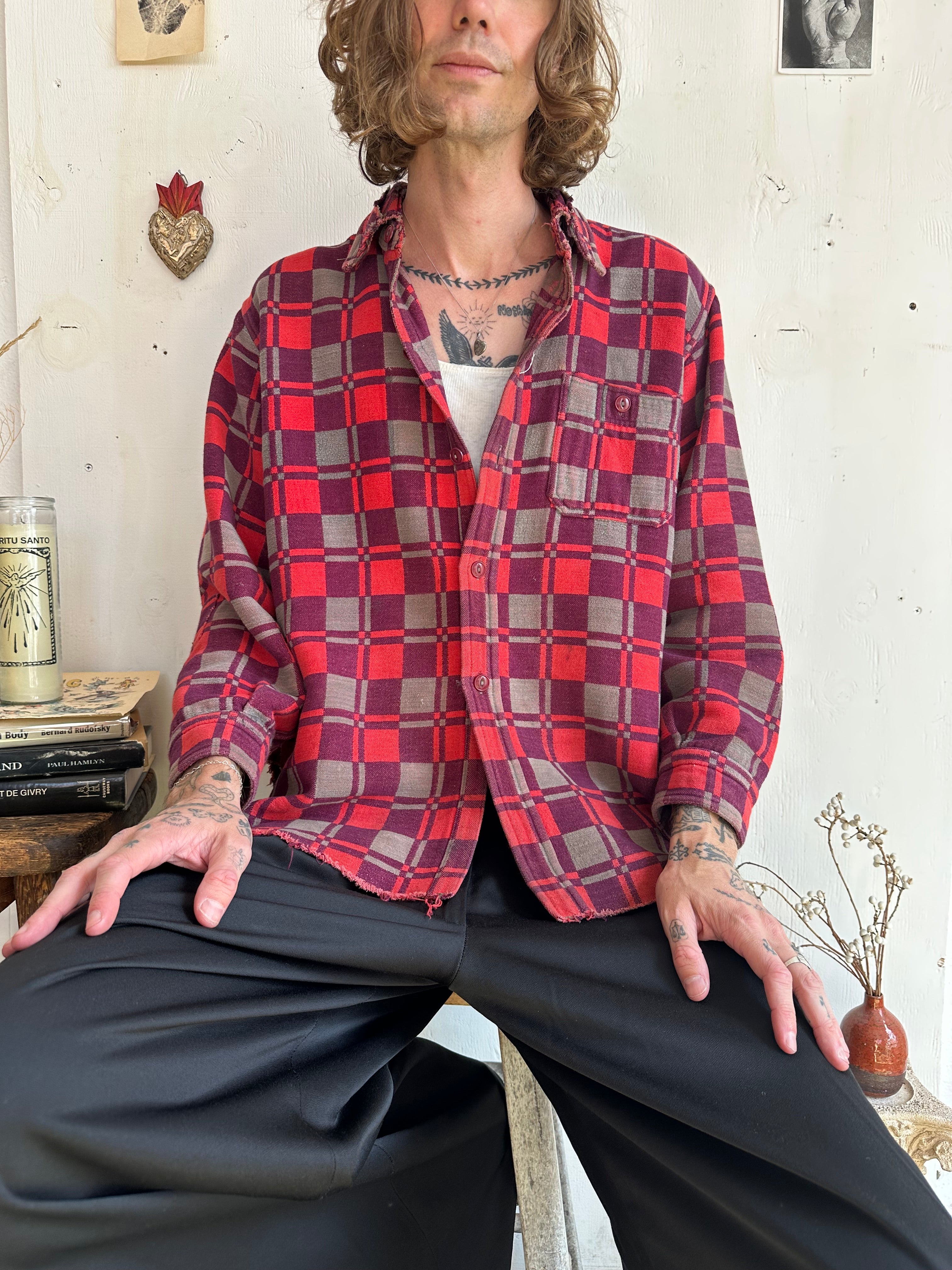 1960s Heavy Cotton Flannel (Boxy M)
