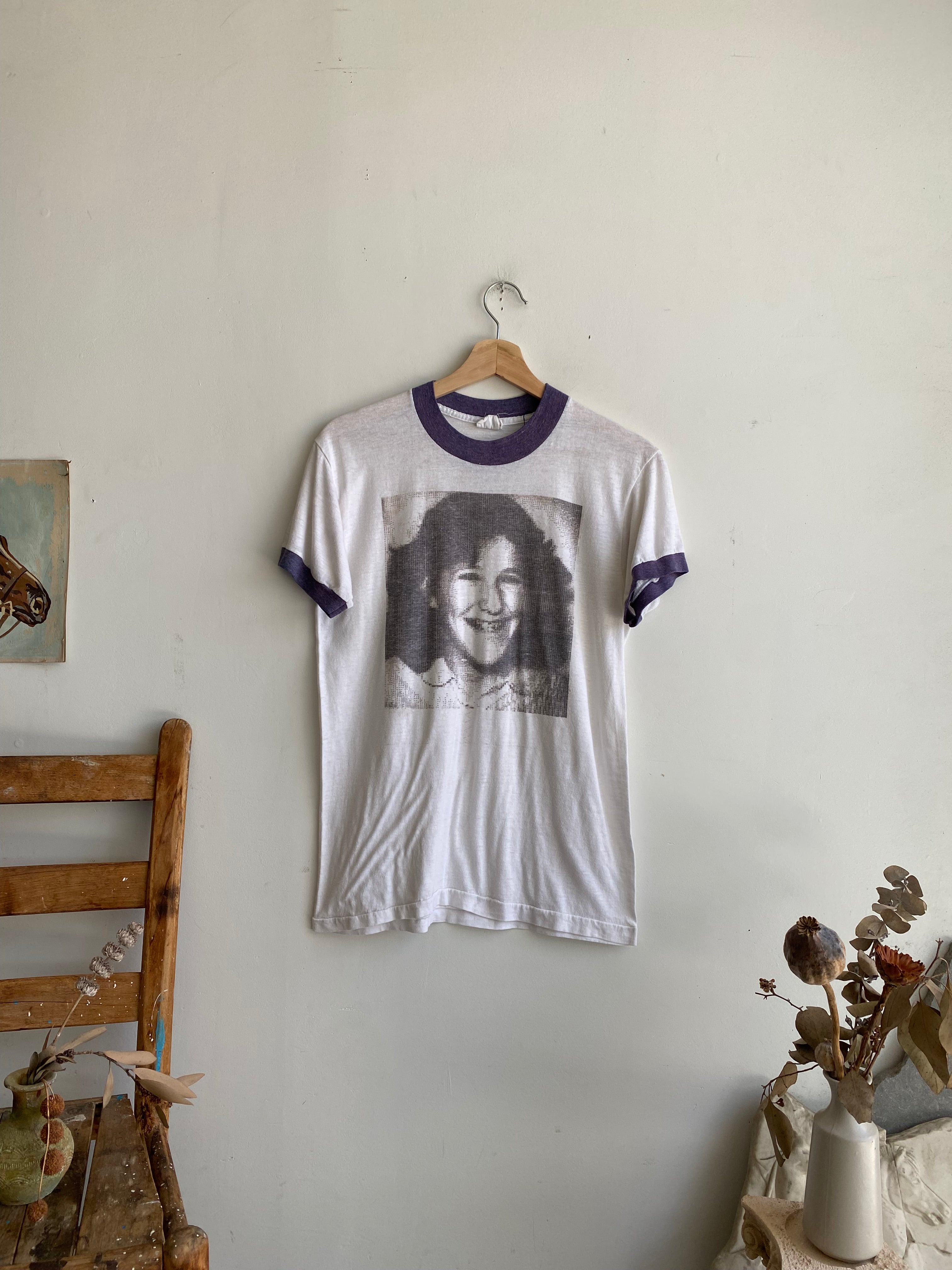 1970s Home Made Faded Portrait Tee (M)