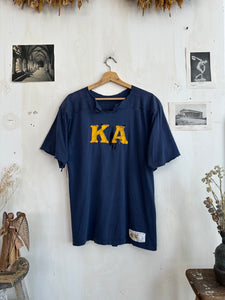 1970s Thrashed Russell Fraternity Football Tee (L)