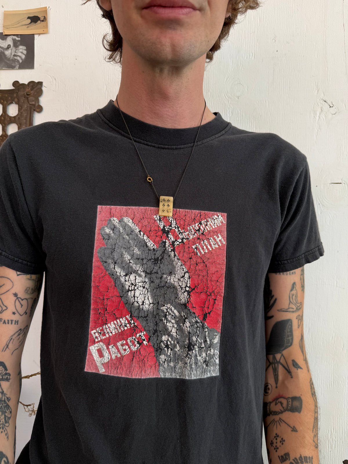 2000s Faded Soviet T-Shirt