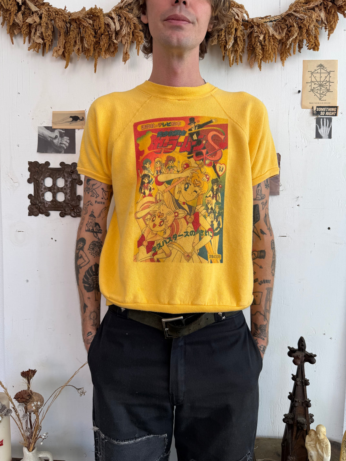 1980s Sailor Moon Short Sleeve Sweater