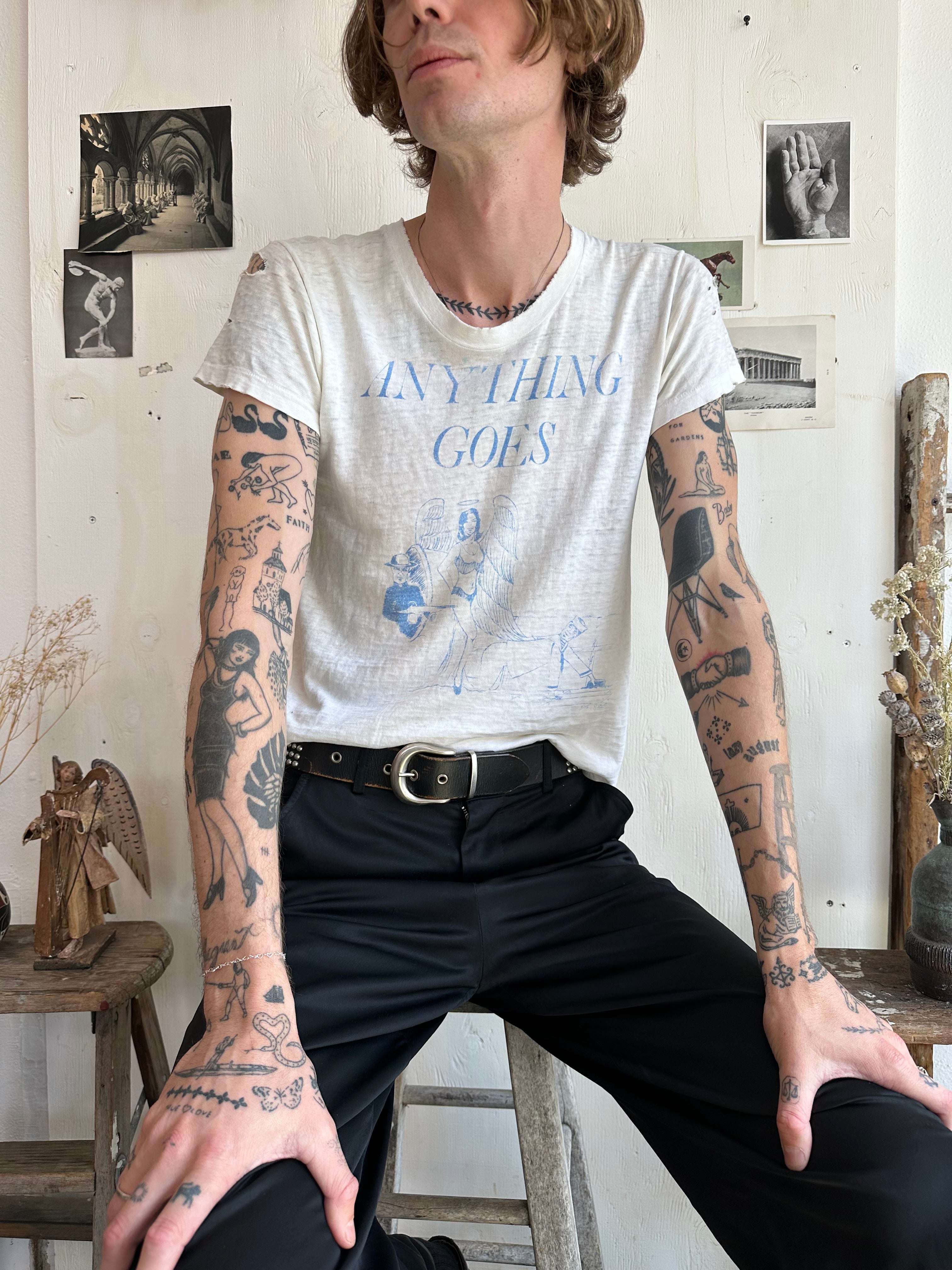 1970s Thrashed Anything Goes T-Shirt (M)
