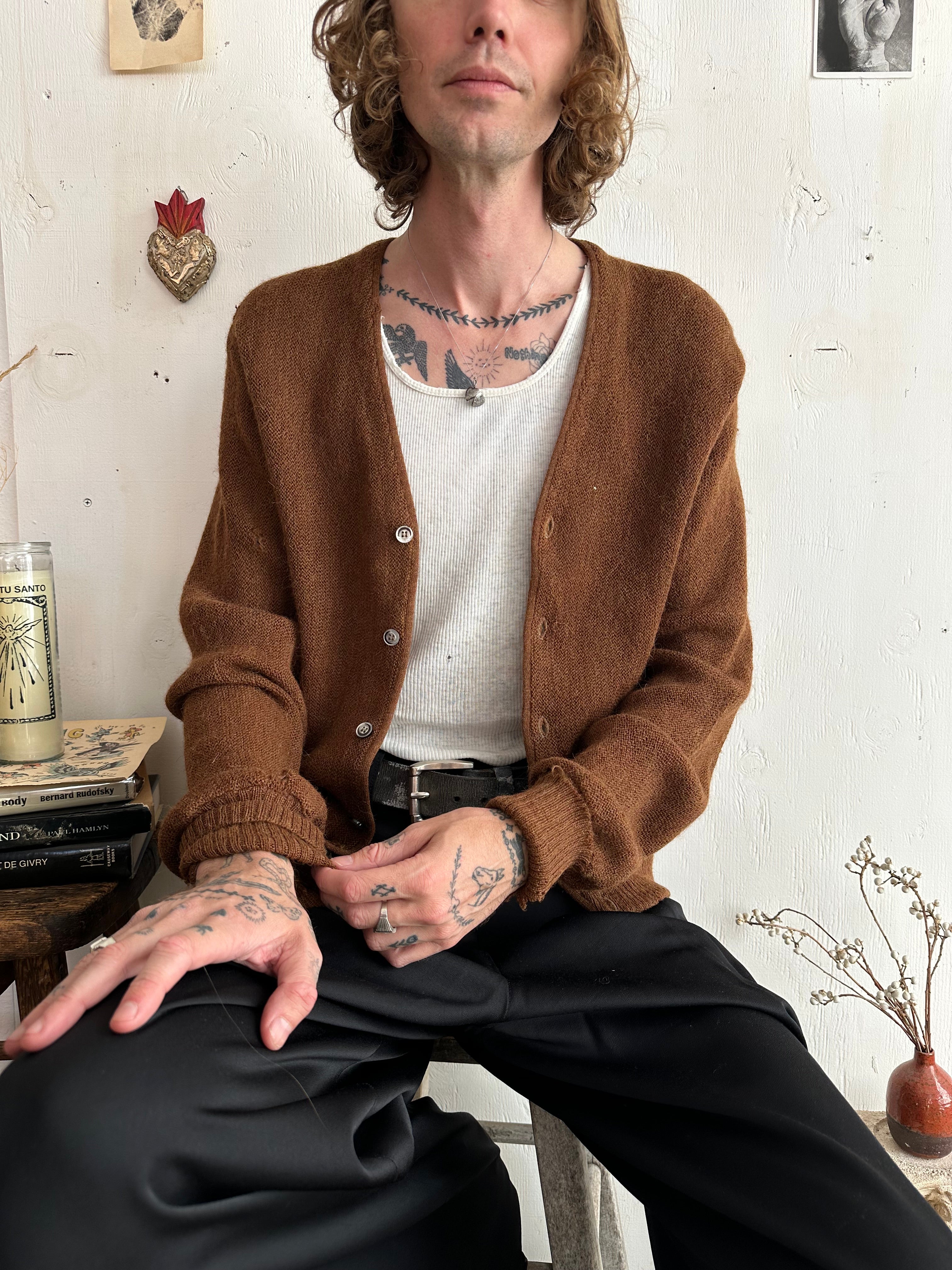 1970s Alpaca Cardigan (M)
