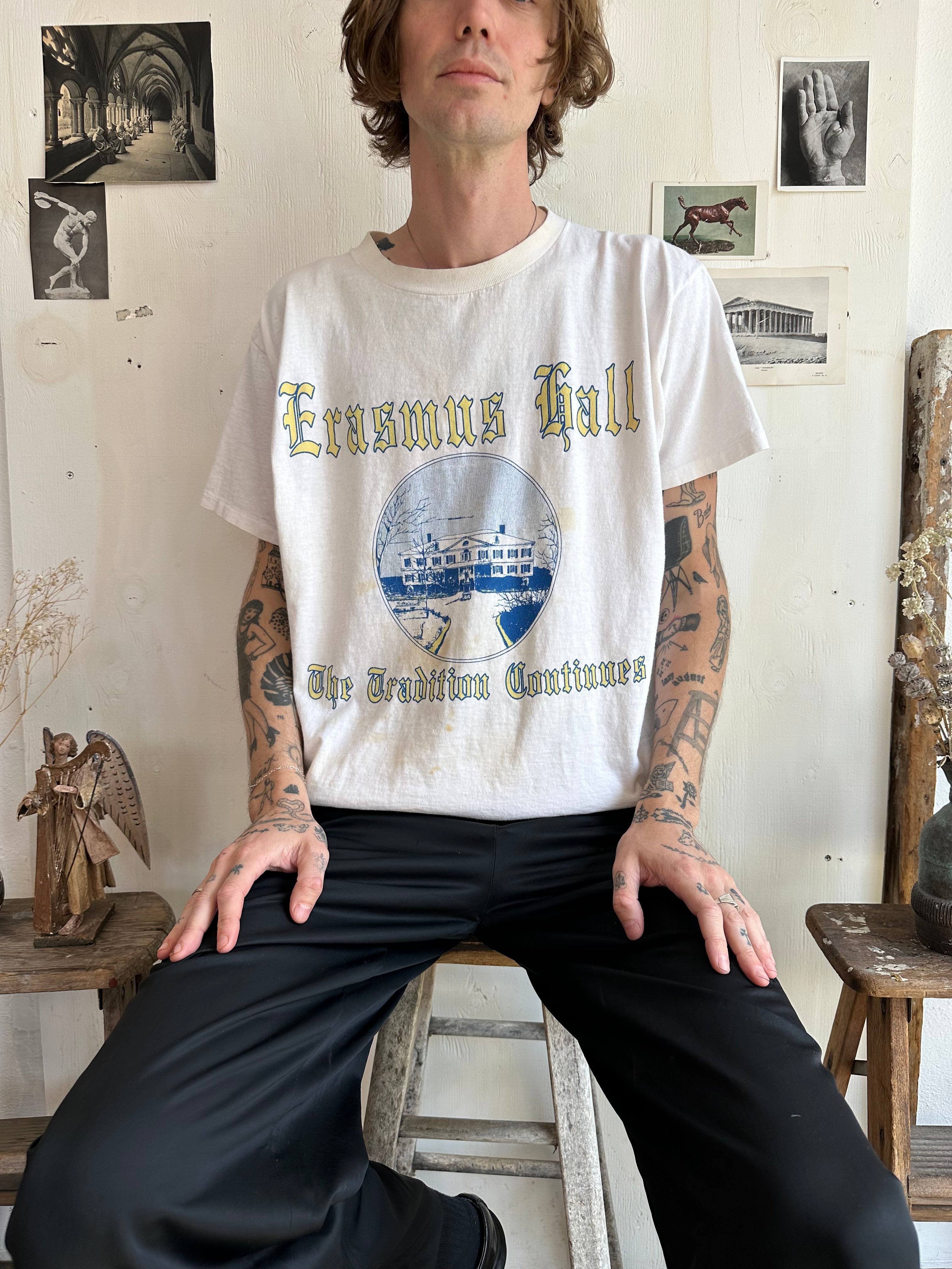 1990s Stained Erasmus Hall Tee (Boxy XL)