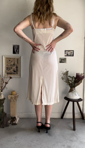 1990s Cream Slip Dress (S)