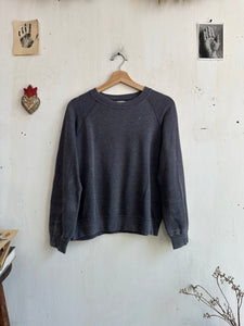 1970s Faded Black/Charcoal Sweatshirt (Boxy S/M)