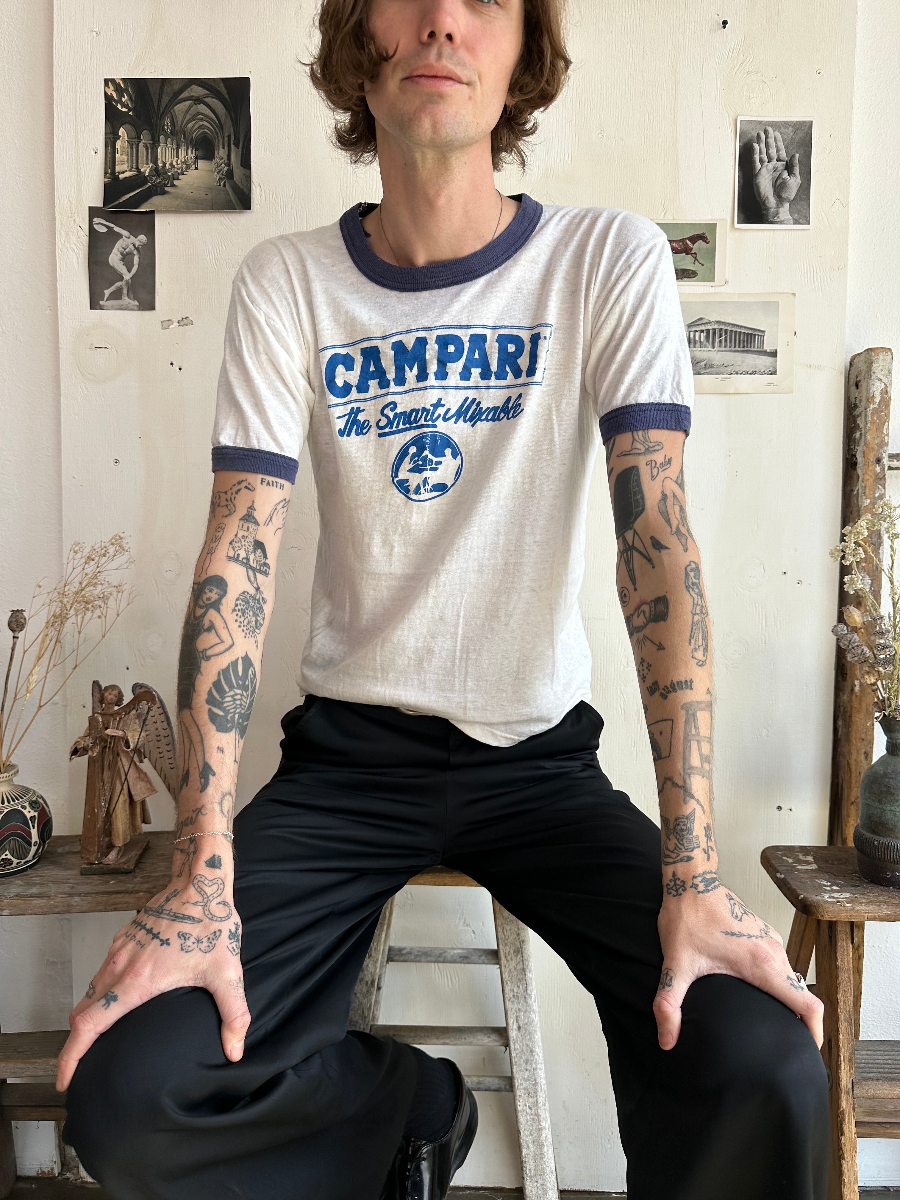 1970s Campari Ringer Tee (Boxy M)