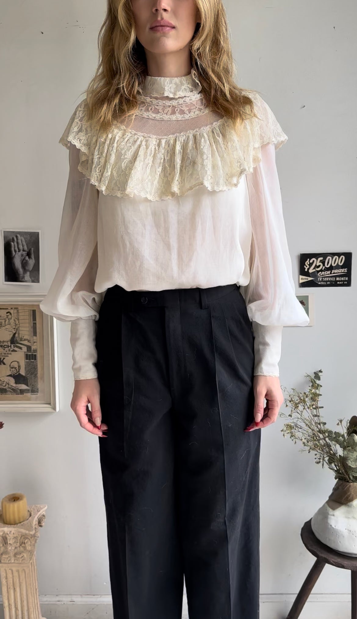 1970s Gunne Sax Blouse (M)